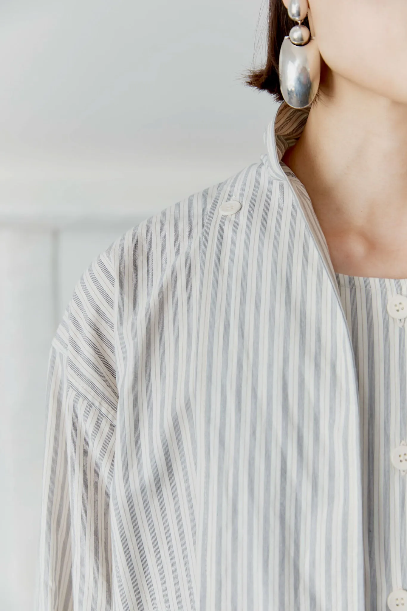 Japanese Washed Typewriter Cotton Dorothy Shirt sold by Cawley product image thumbnail 4