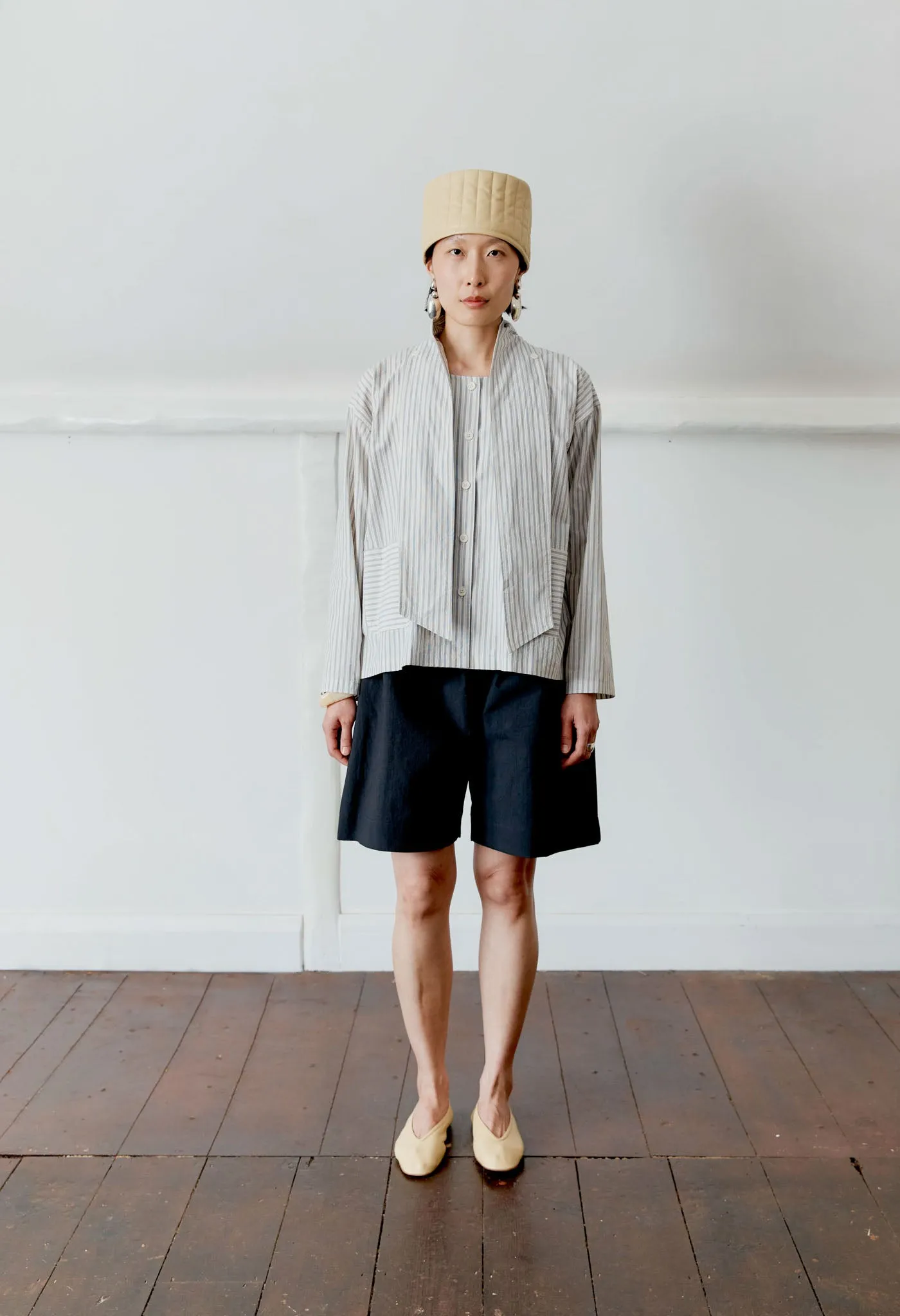 Japanese Washed Typewriter Cotton Dorothy Shirt sold by Cawley