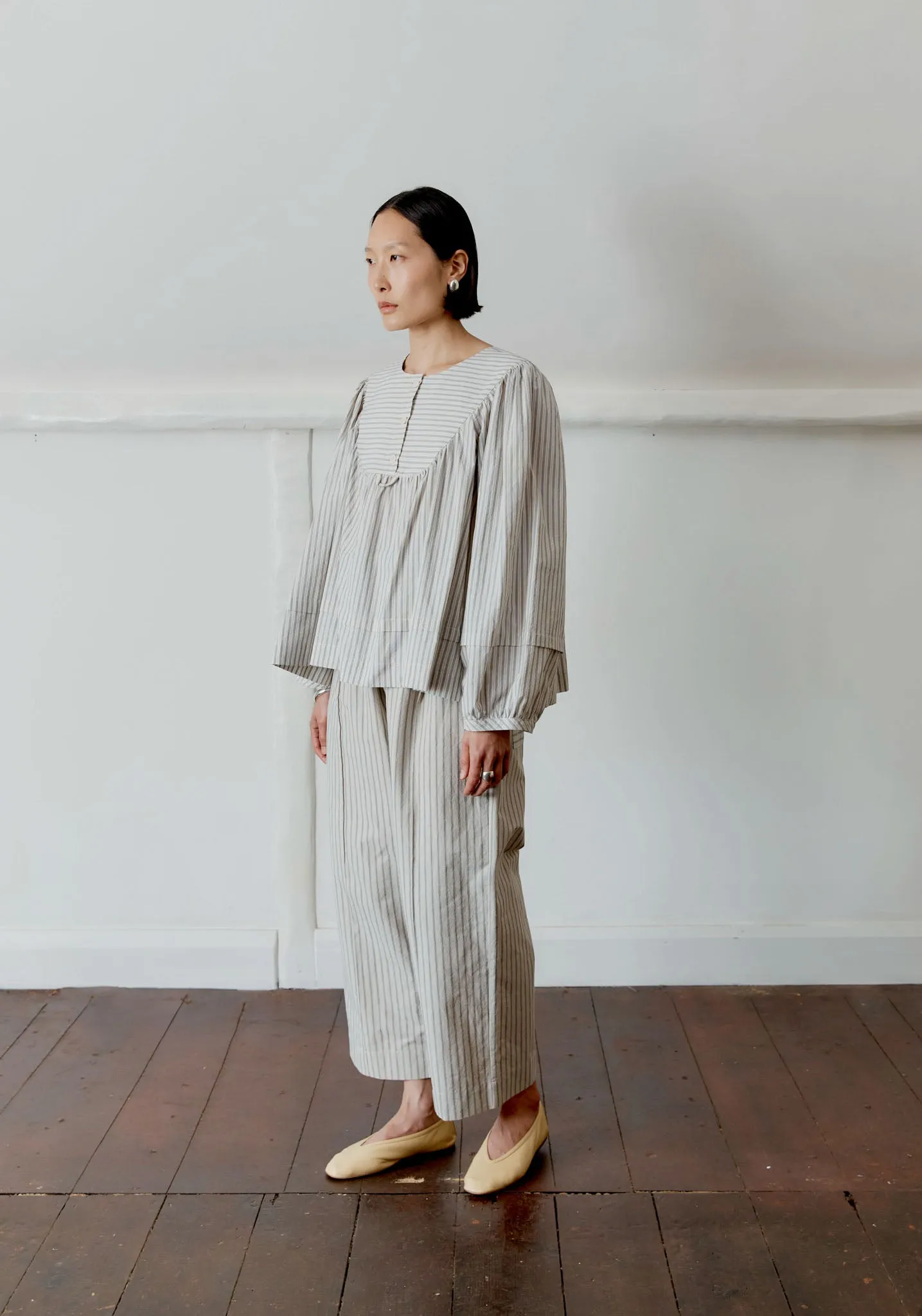 JAPANESE WASHED TYPEWRITER COTTON ROMY TOP sold by Cawley product image thumbnail 4