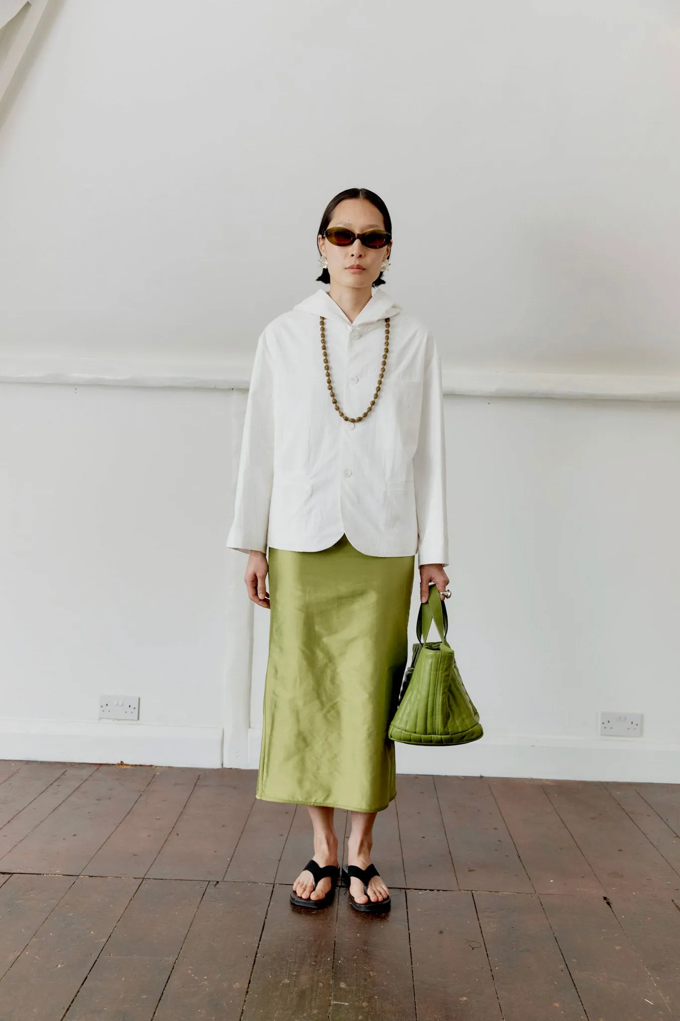 JAPANESE COTTON REEVA HOODED SHIRT sold by Cawley product image thumbnail 2