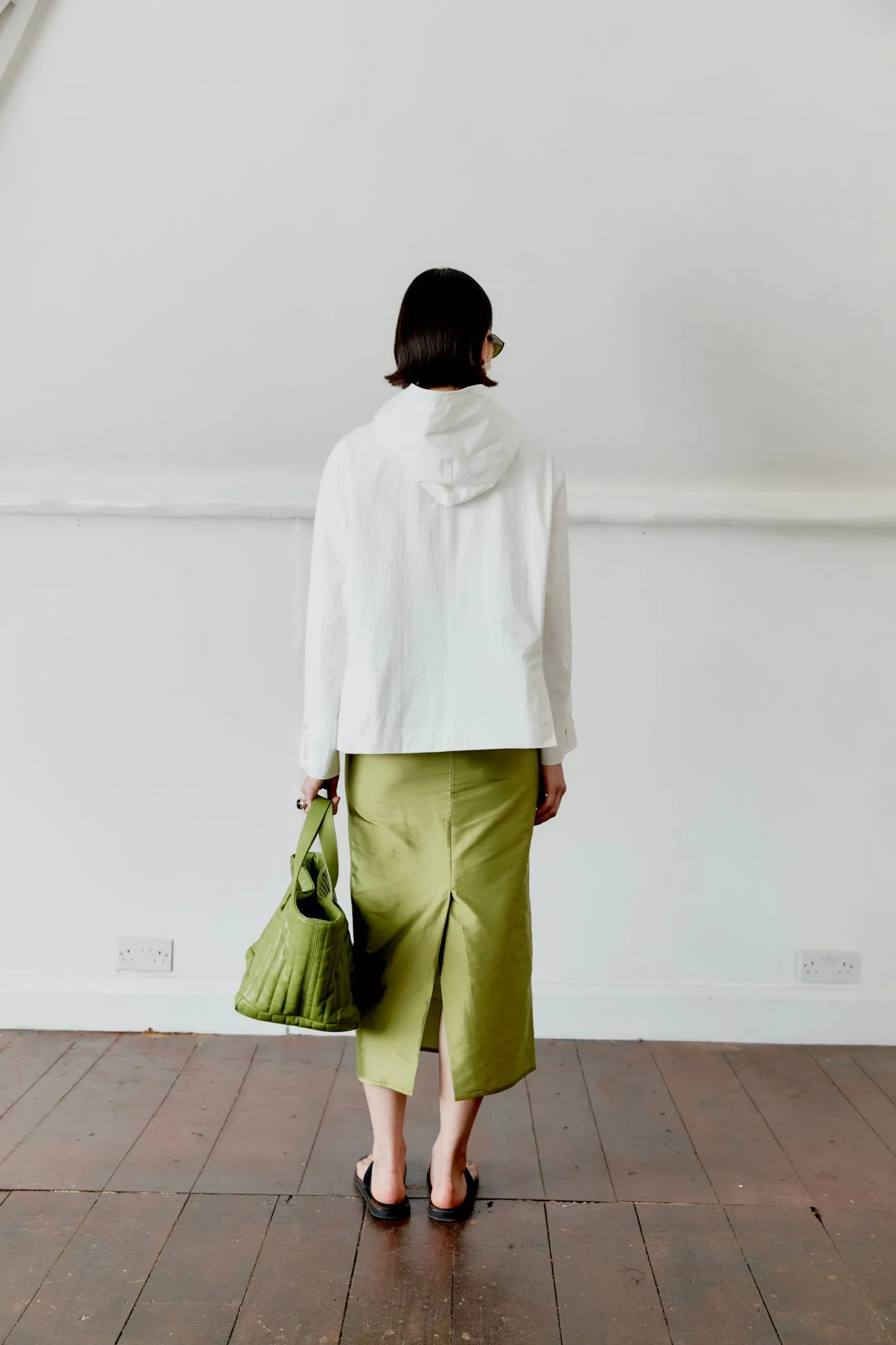 JAPANESE COTTON REEVA HOODED SHIRT sold by Cawley product image thumbnail 4