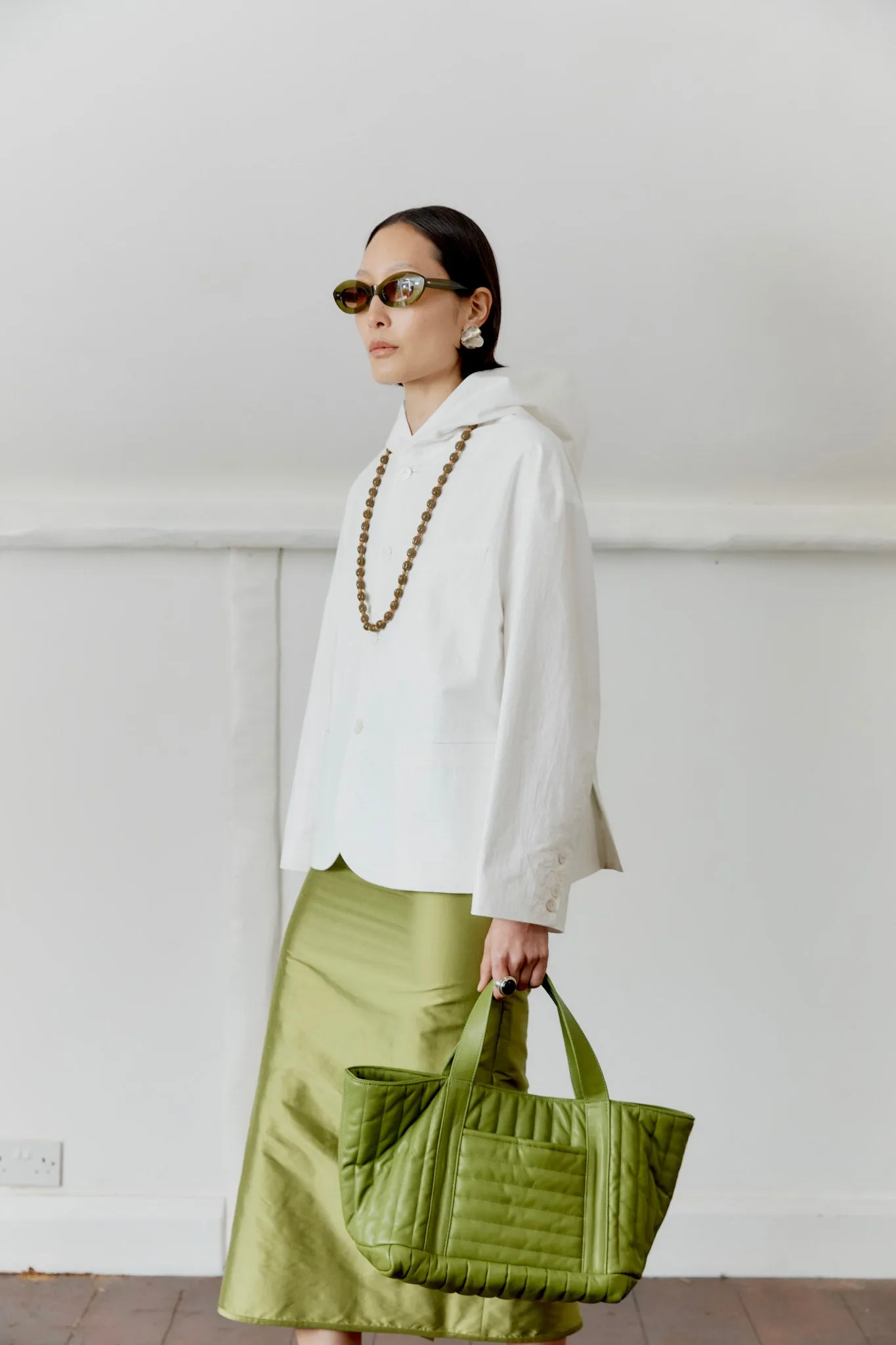 JAPANESE COTTON REEVA HOODED SHIRT sold by Cawley product image thumbnail 3