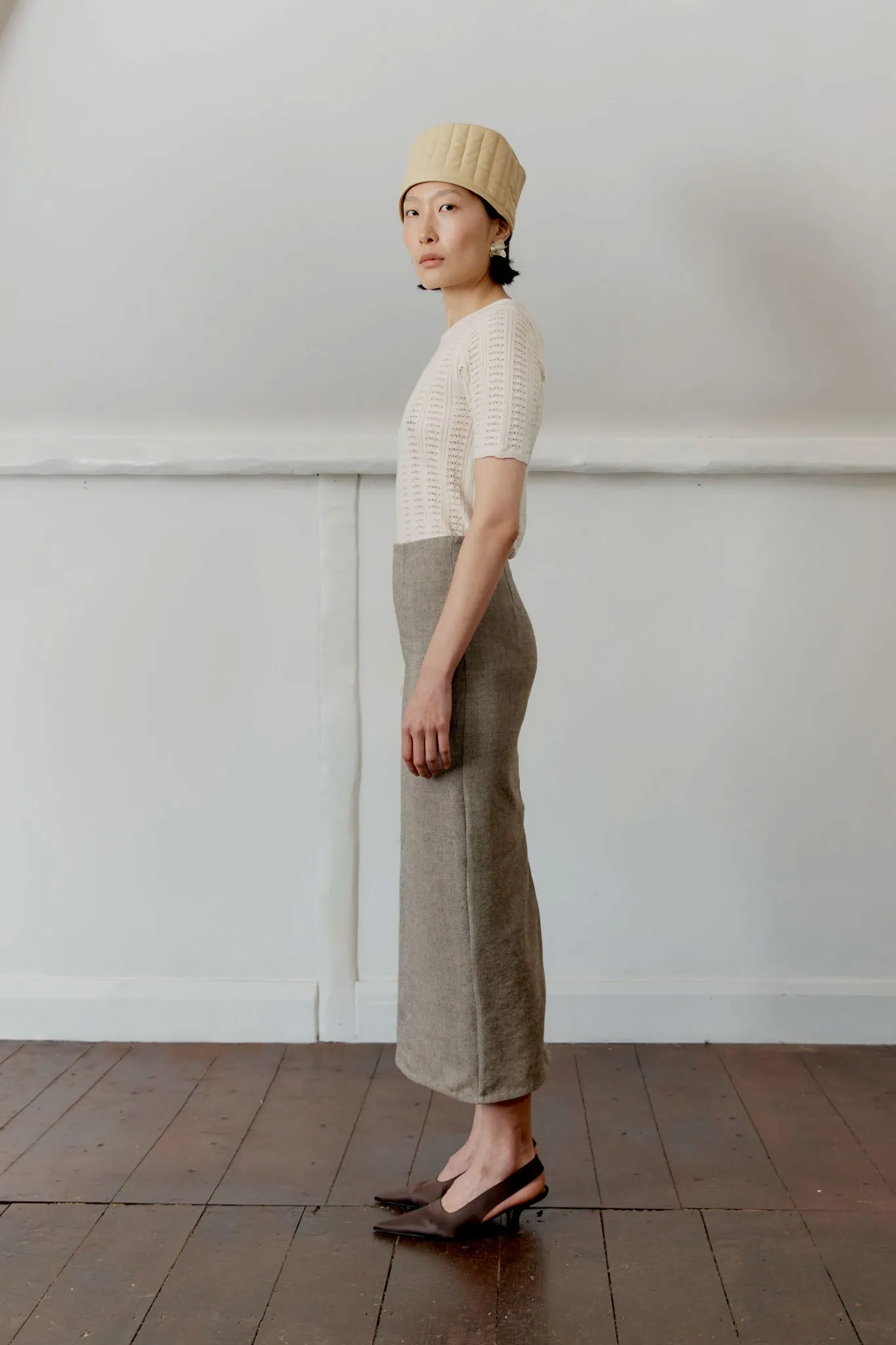 JAPANESE LINEN WOOL SADIE SKIRT sold by Cawley product image thumbnail 4