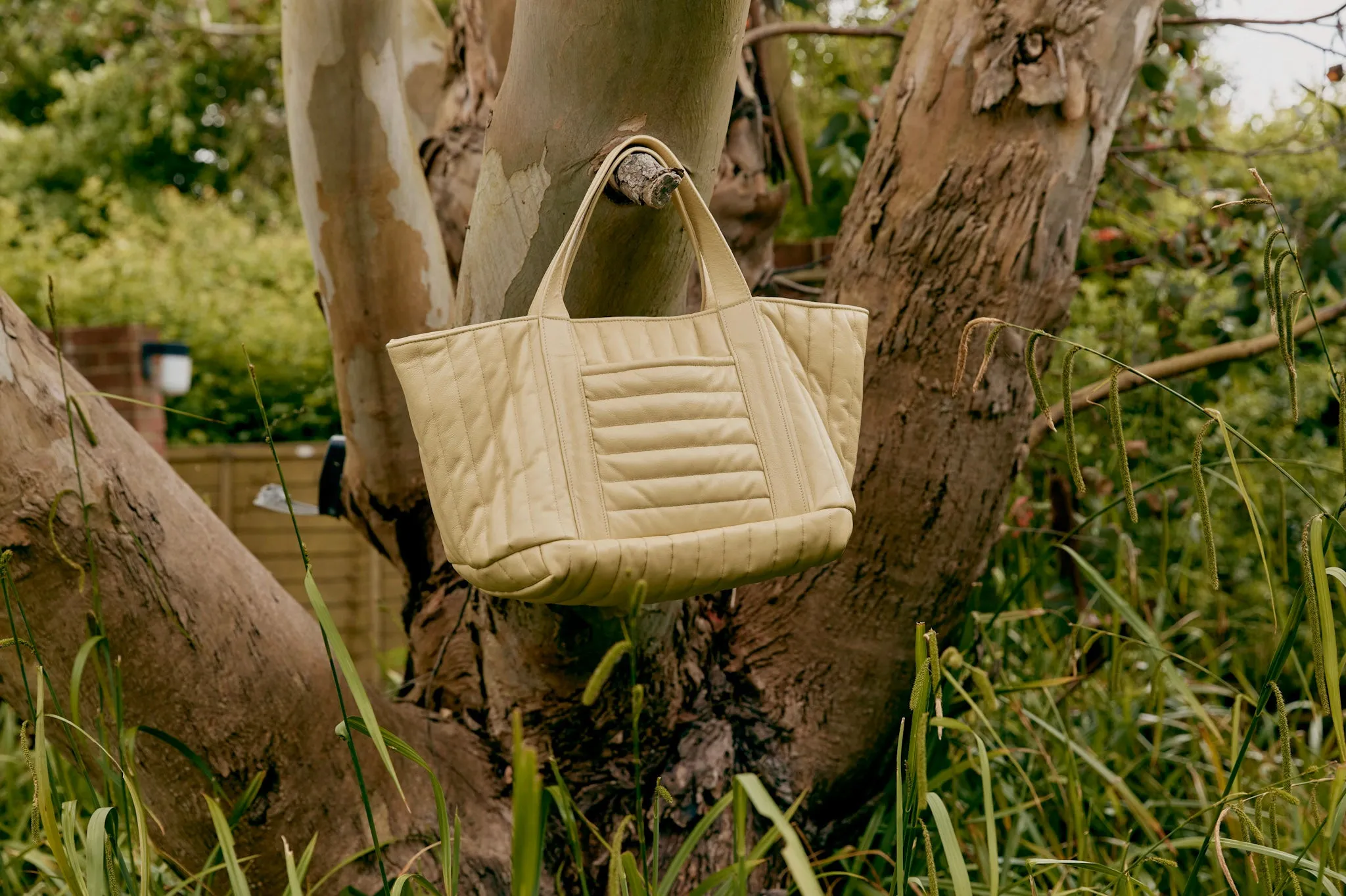 QUILTED LEATHER MINI TOTE BAG sold by Cawley product image thumbnail 2