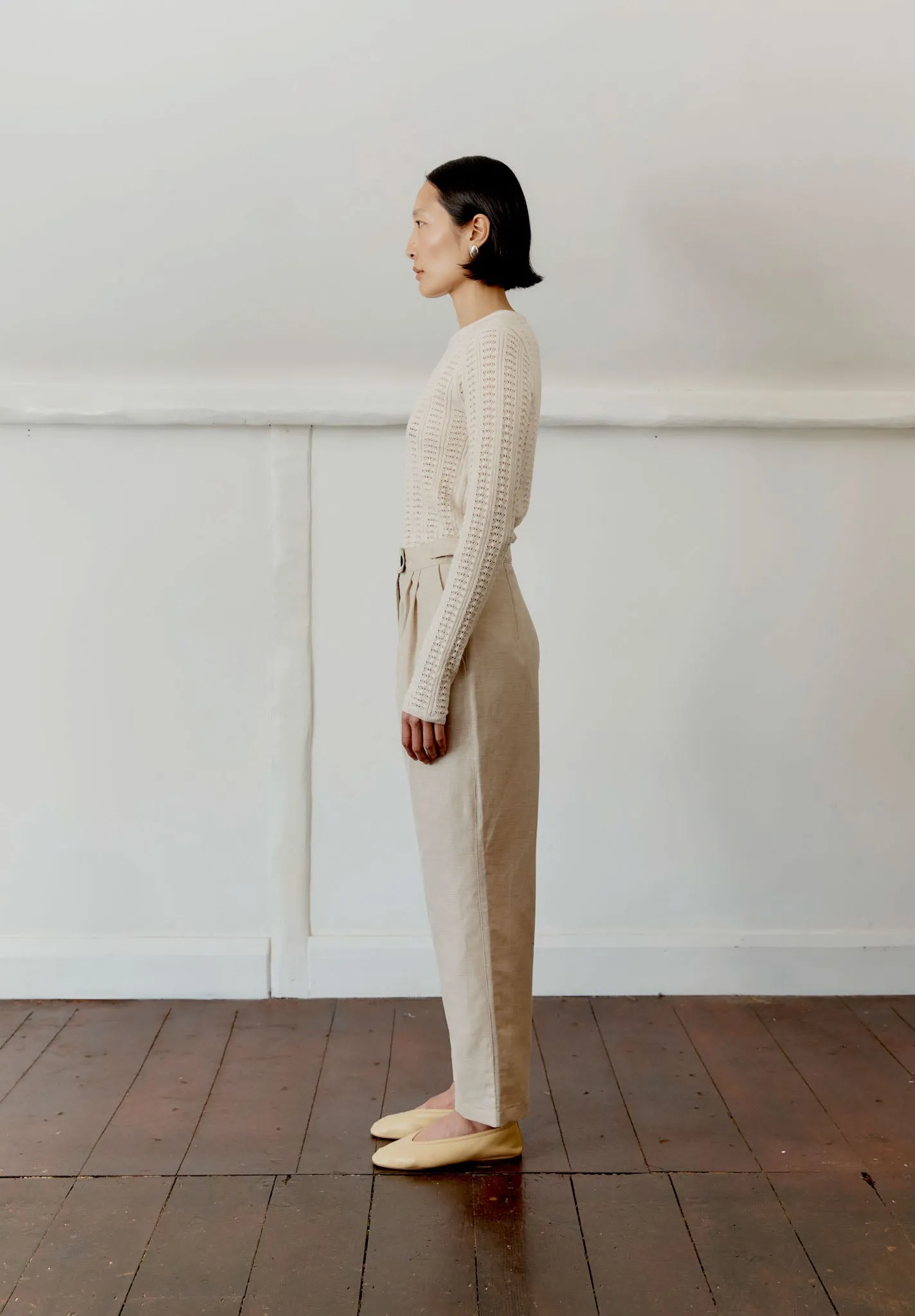 BRITISH LINEN WOOL BLEND ENYA TROUSER sold by Cawley product image thumbnail 4