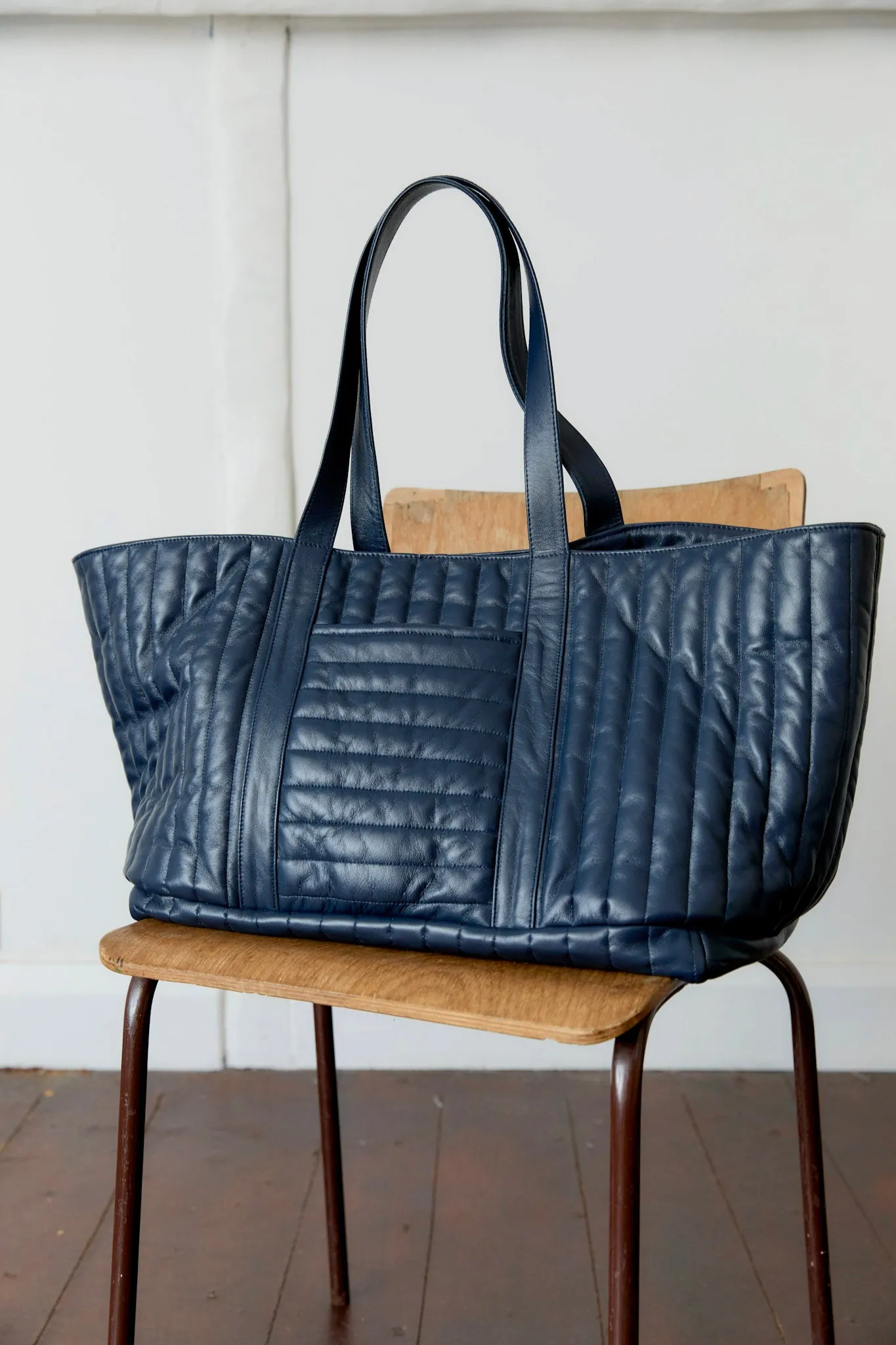 QUILTED LEATHER LARGE TOTE BAG sold by Cawley