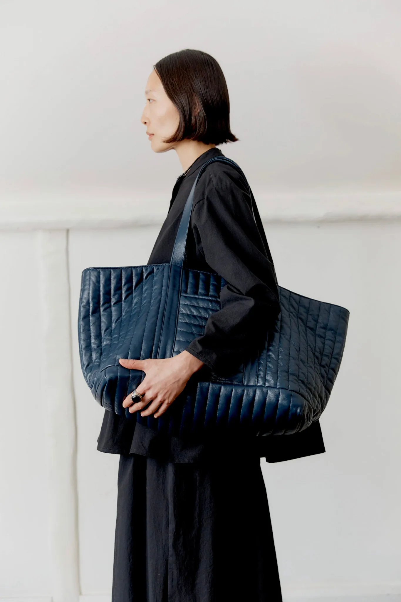 QUILTED LEATHER LARGE TOTE BAG sold by Cawley product image thumbnail 2