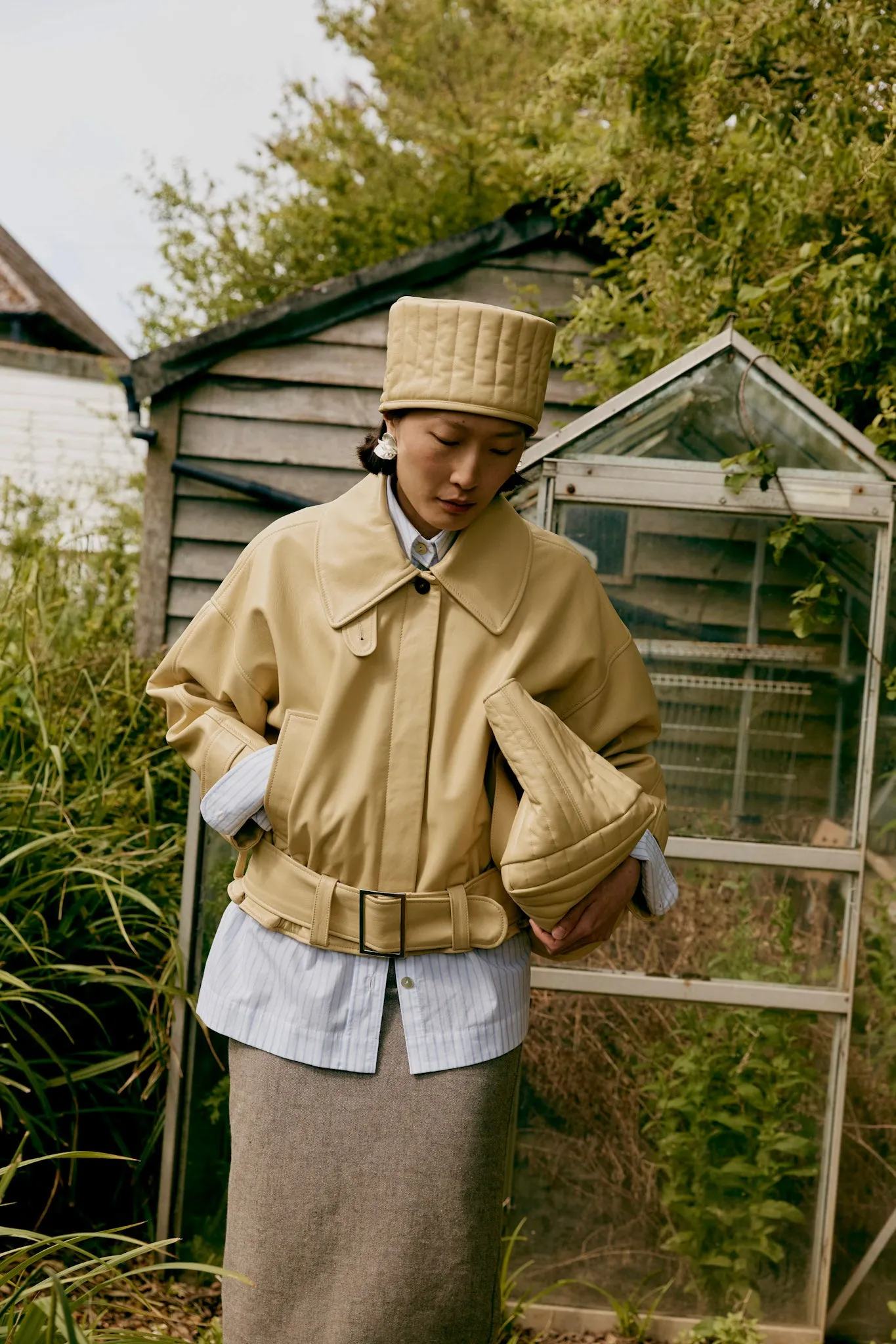 QUILTED LEATHER PILLBOX HAT sold by Cawley product image thumbnail 2