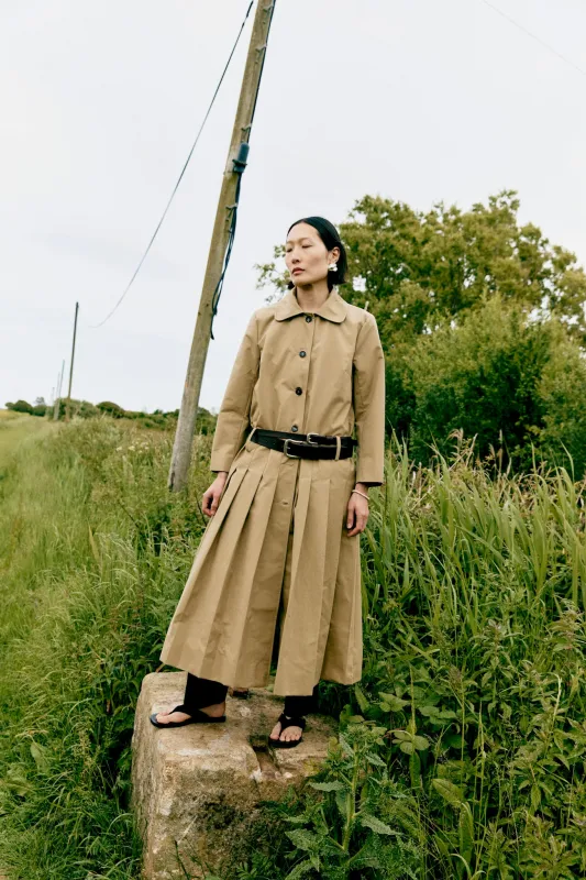 British Cotton Gabardine Willow Coat made by Cawley