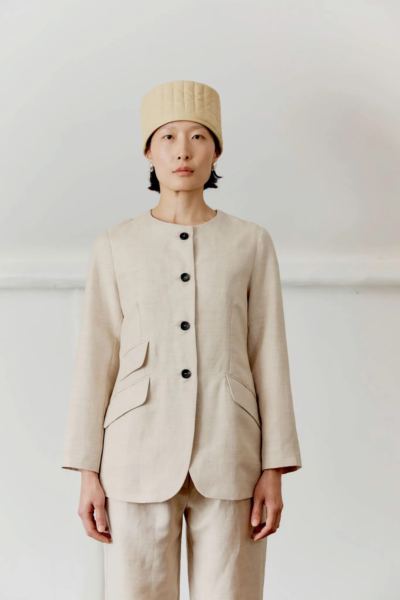 British Wool/Linen Blend Constance Jacket sold by Cawley product image thumbnail 5