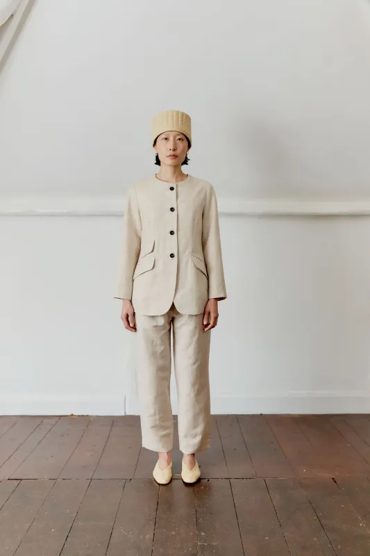 British Wool/Linen Blend Constance Jacket made by Cawley