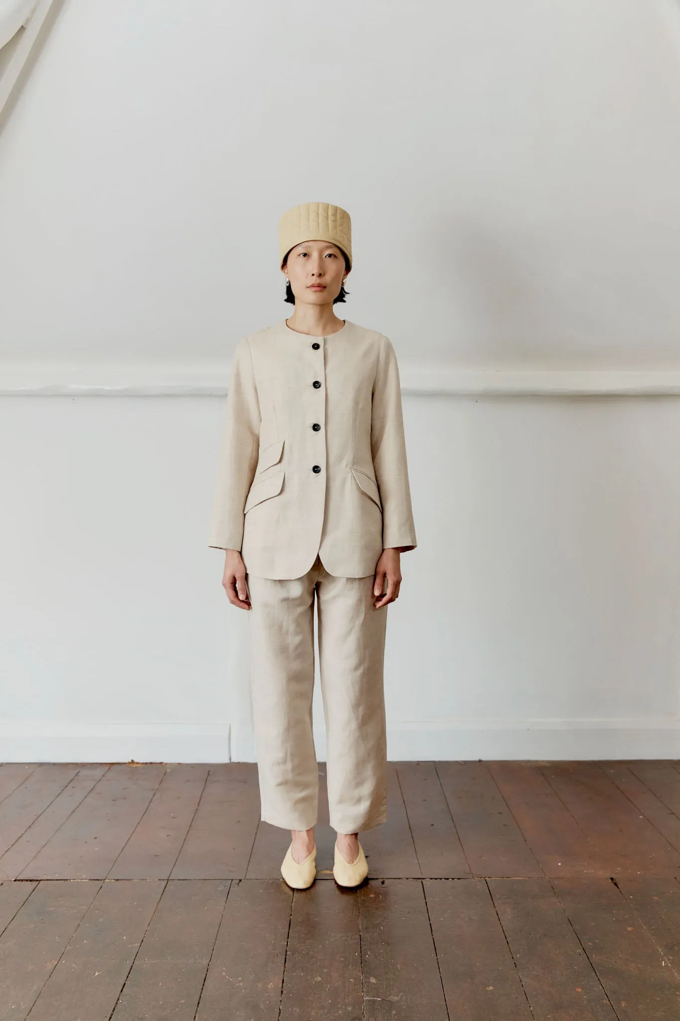 British Wool/Linen Blend Constance Jacket sold by Cawley
