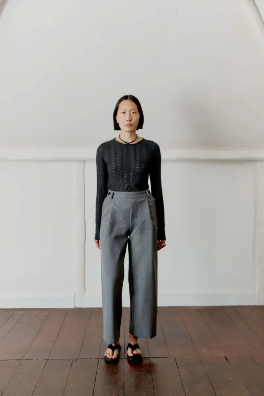 BRITISH WOOL GEORGIA TROUSER made by Cawley