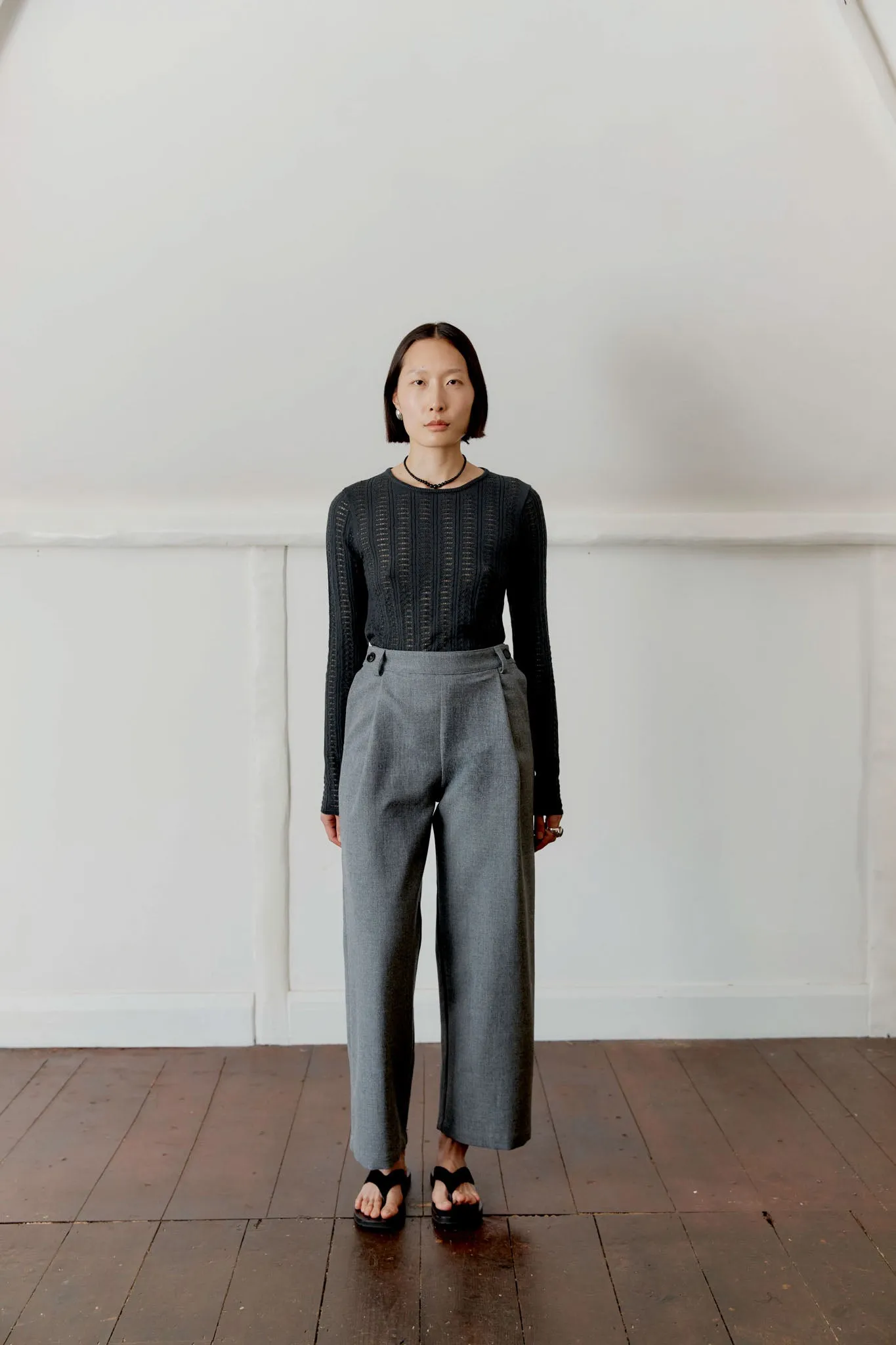 BRITISH WOOL GEORGIA TROUSER sold by Cawley