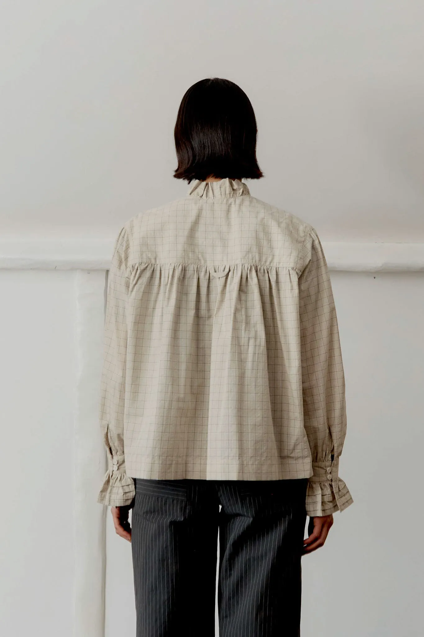 JAPANESE COTTON SEERSUCKER SOPHIE SHIRT sold by Cawley product image thumbnail 2