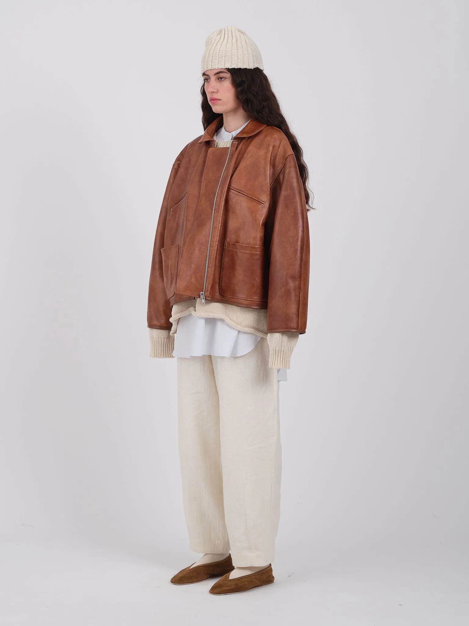 LEATHER FLYING JACKET sold by Cawley product image thumbnail 2