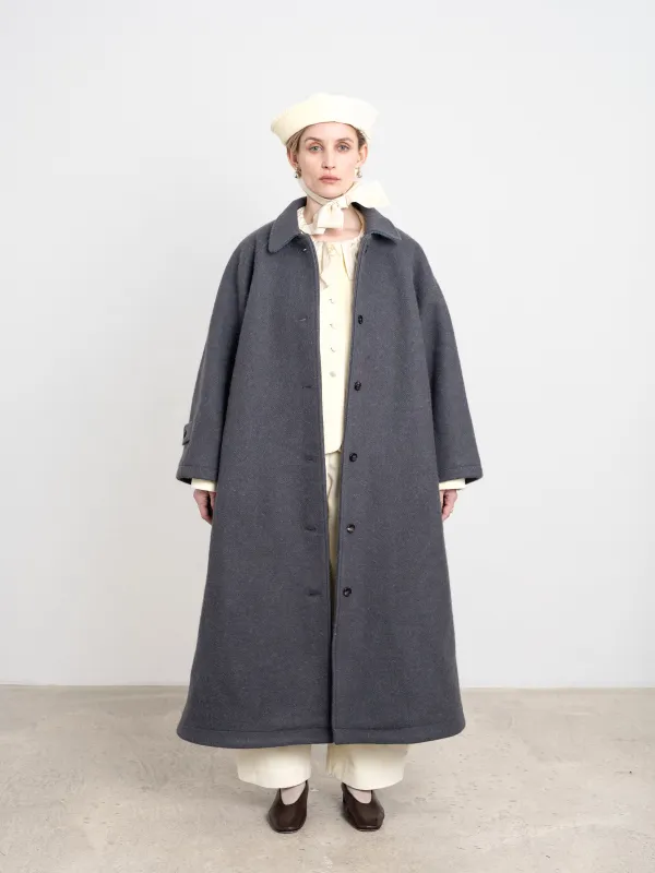 Lemaire Wrap Coat - Dark Squirrel | Parallel