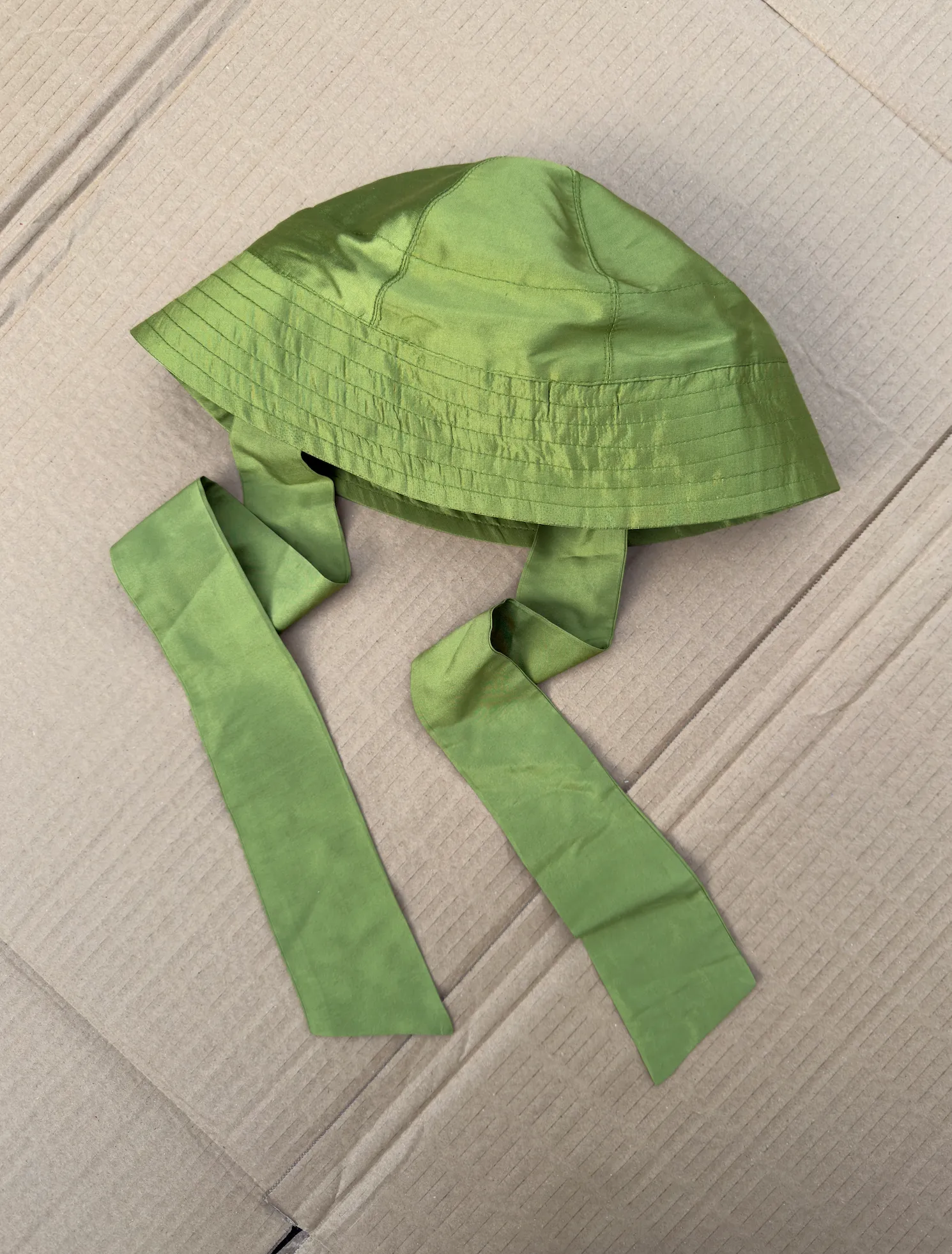 SILK DUPION SAILOR HAT sold by Cawley