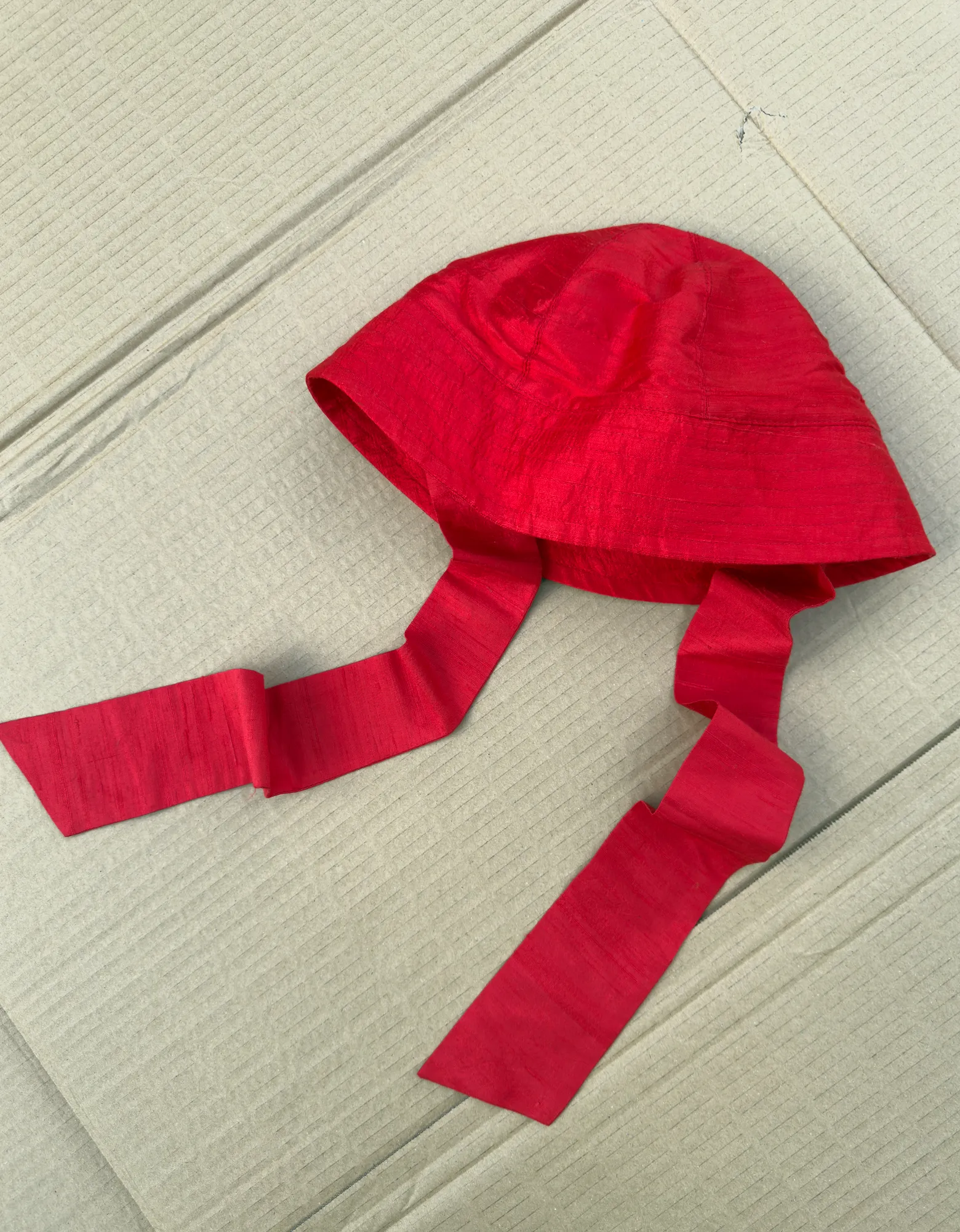 SILK DUPION SAILOR HAT sold by Cawley