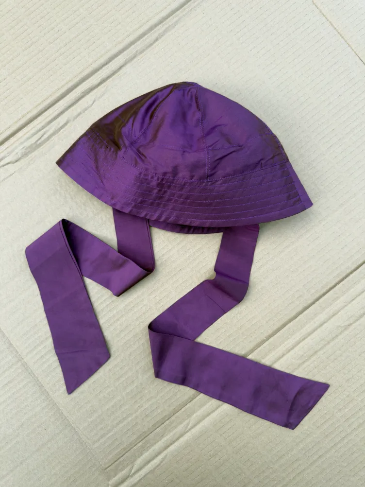 SILK DUPION SAILOR HAT sold by Cawley