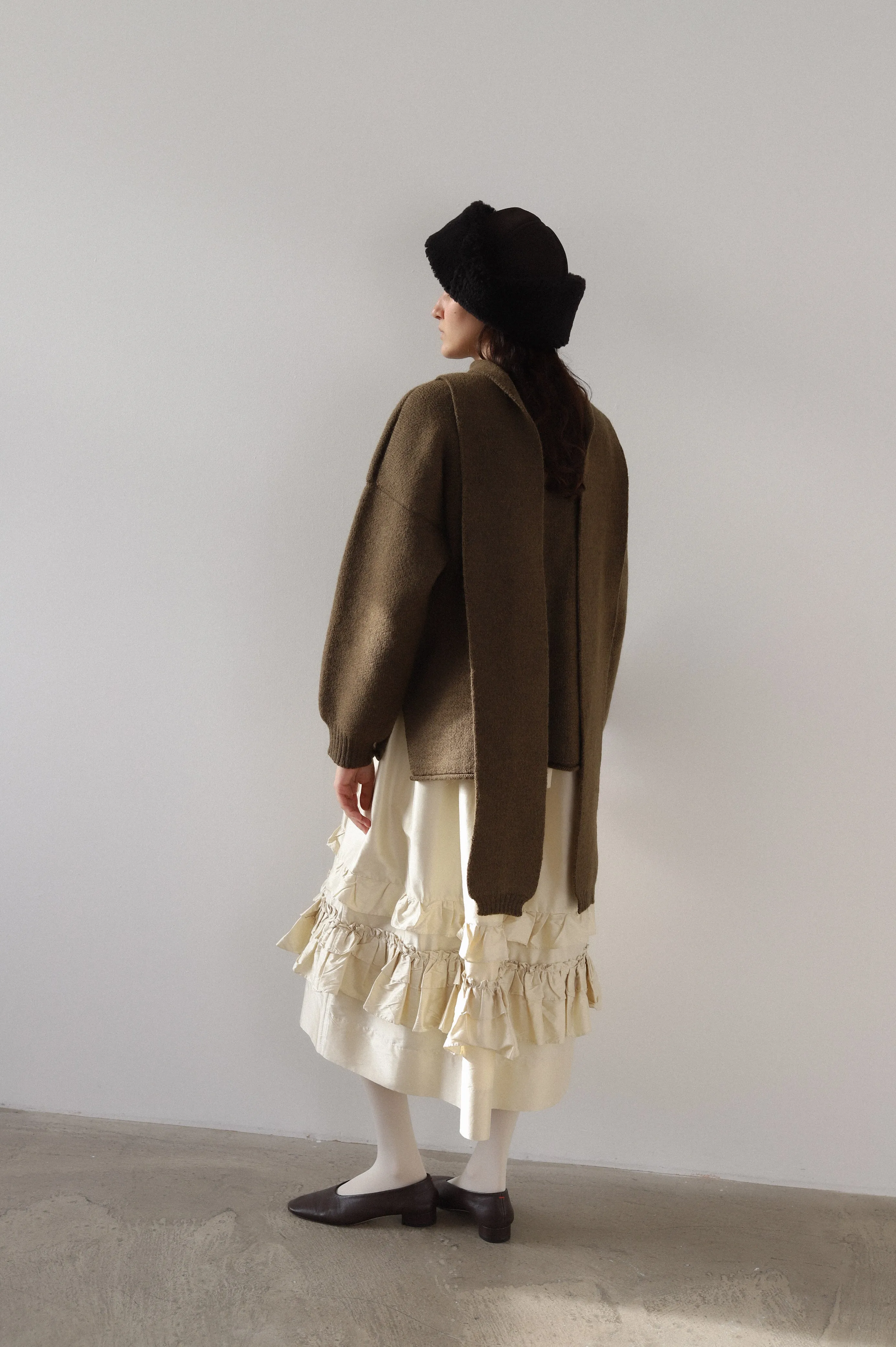 BRITISH MERINO WOOL WRAP NECK PULLOVER sold by Cawley product image thumbnail 2