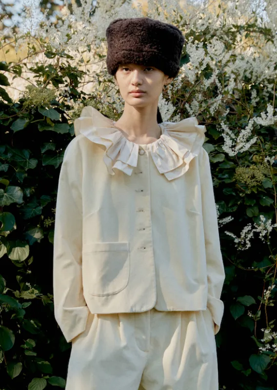 CHOCOLATE CURLY HAIR PILLBOX HAT sold by Cawley