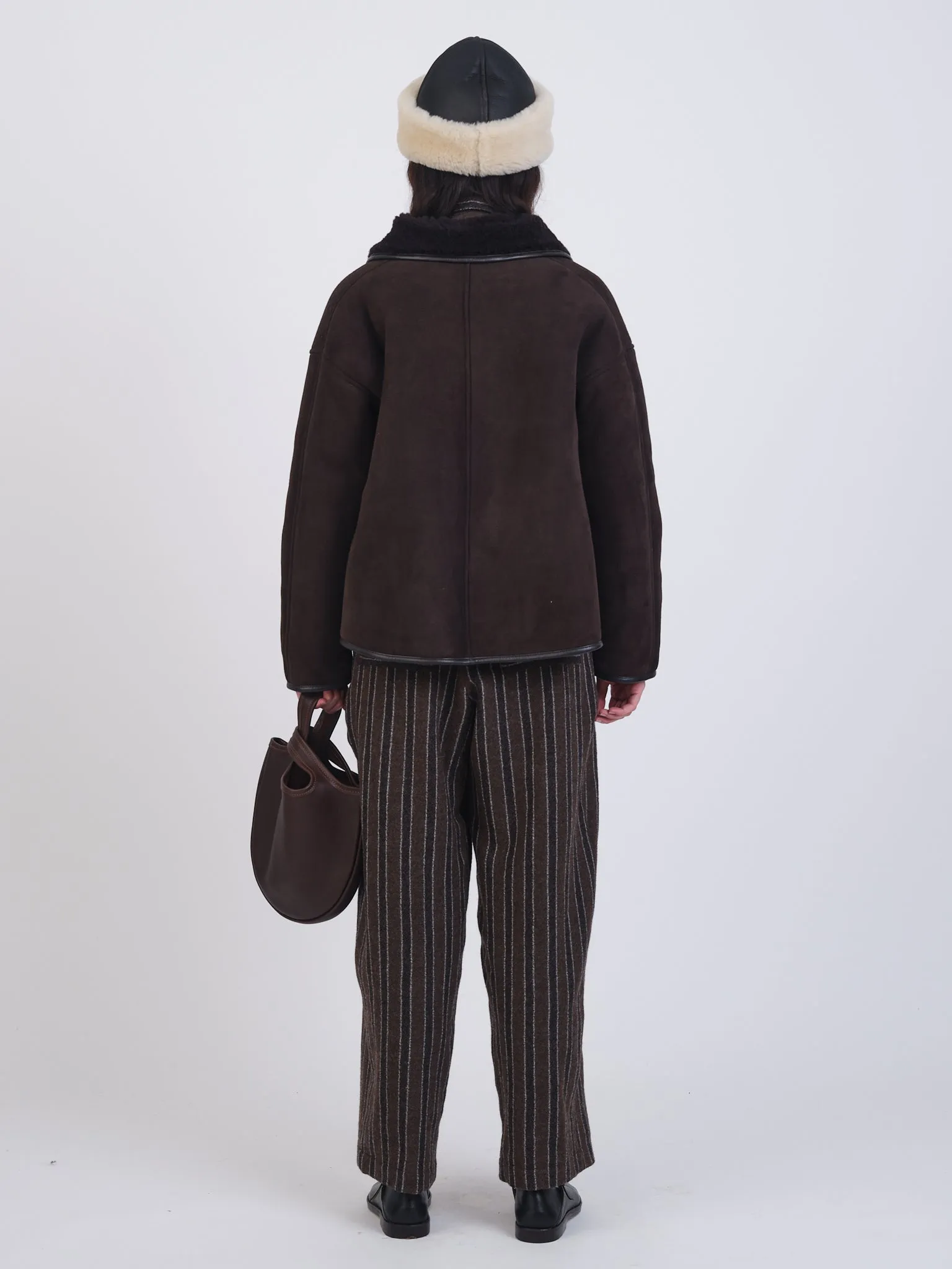 SUEDE BACK CURLY HAIR AVIS JACKET sold by Cawley product image thumbnail 4