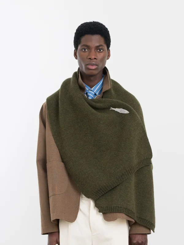 BRITISH MERINO WOOL SCARF made by Cawley