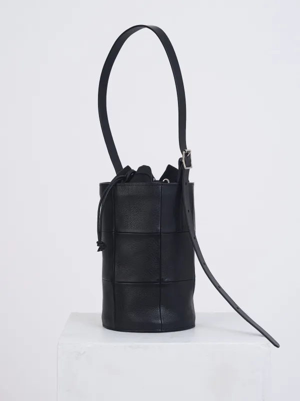 LEATHER PATCHWORK BUCKET BAG made by Cawley