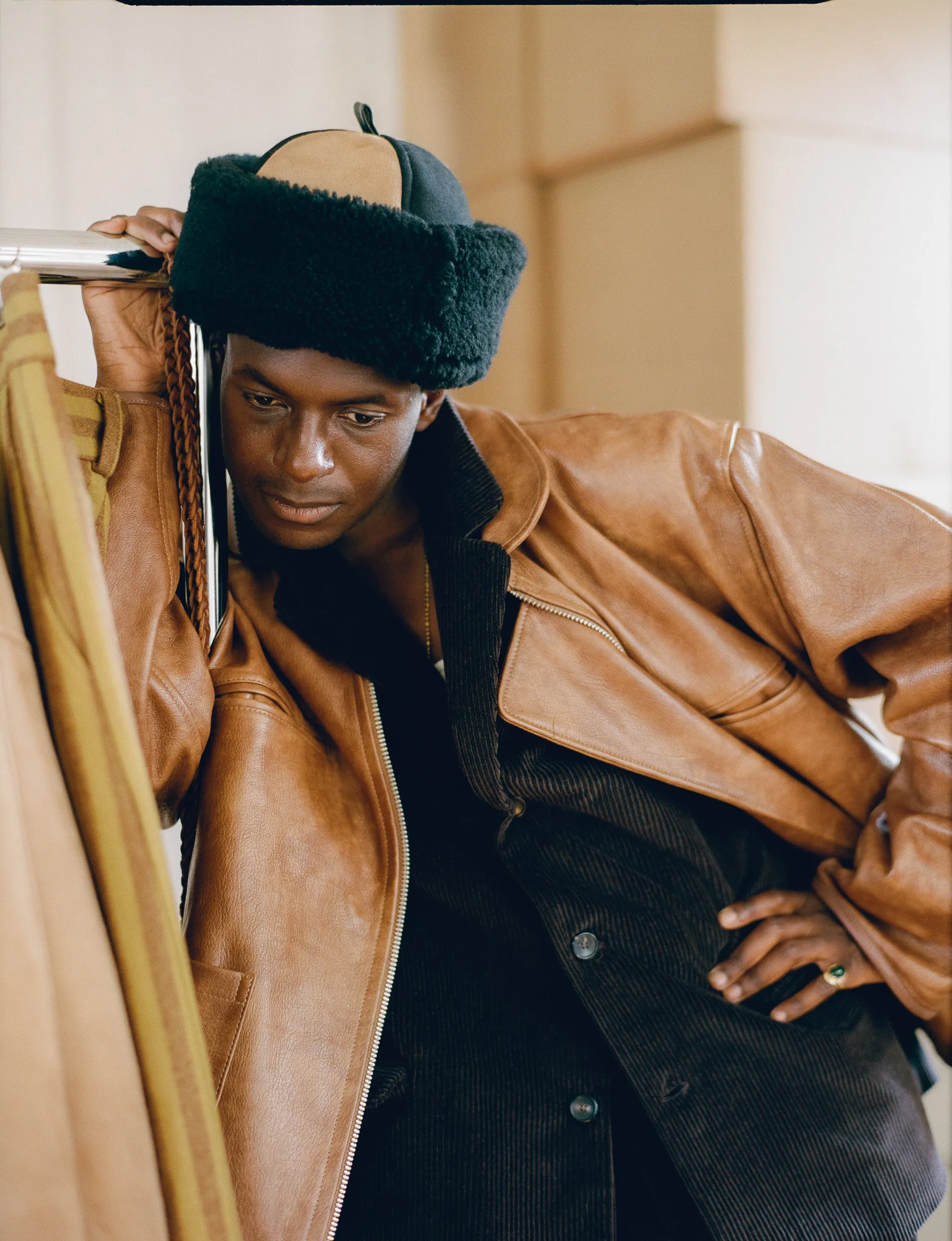 SHEEPSKIN PANEL CAP sold by Cawley