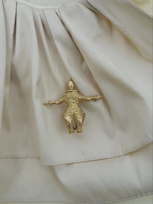 Clown Pin Brass made by Cawley