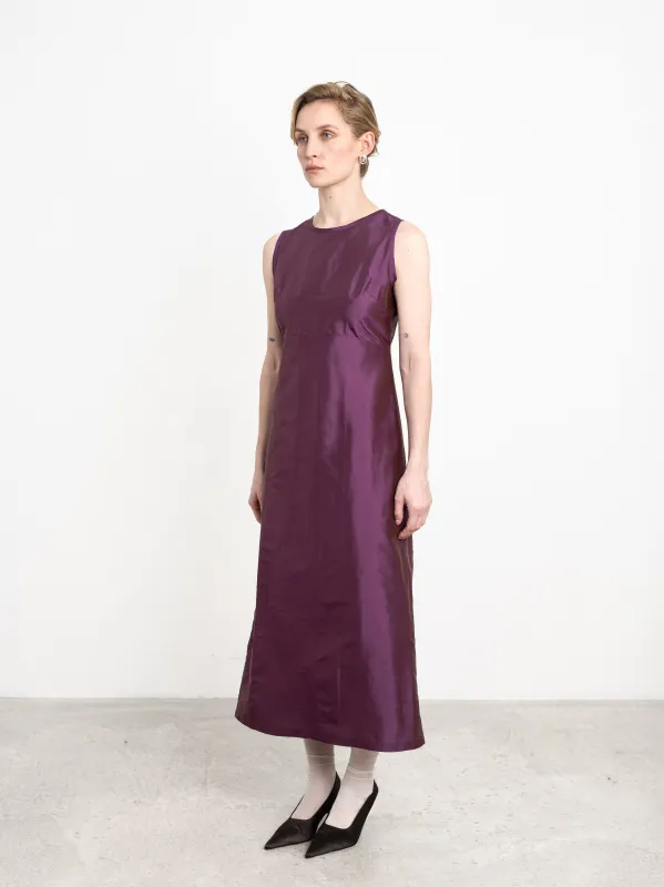 SILK DUPION ERIKA DRESS made by Cawley
