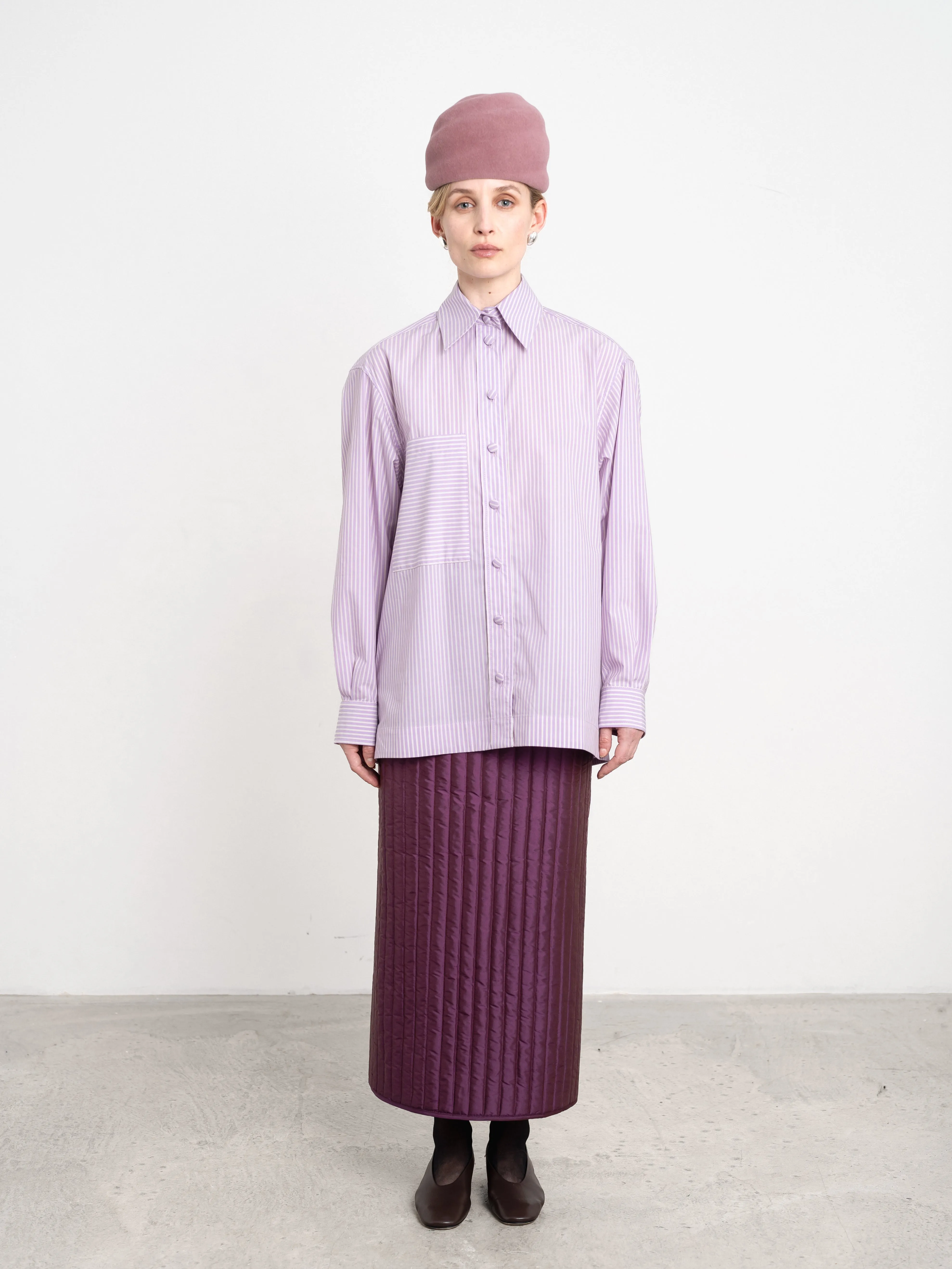 JAPANESE COTTON STRIPE JUNE SHIRT sold by Cawley