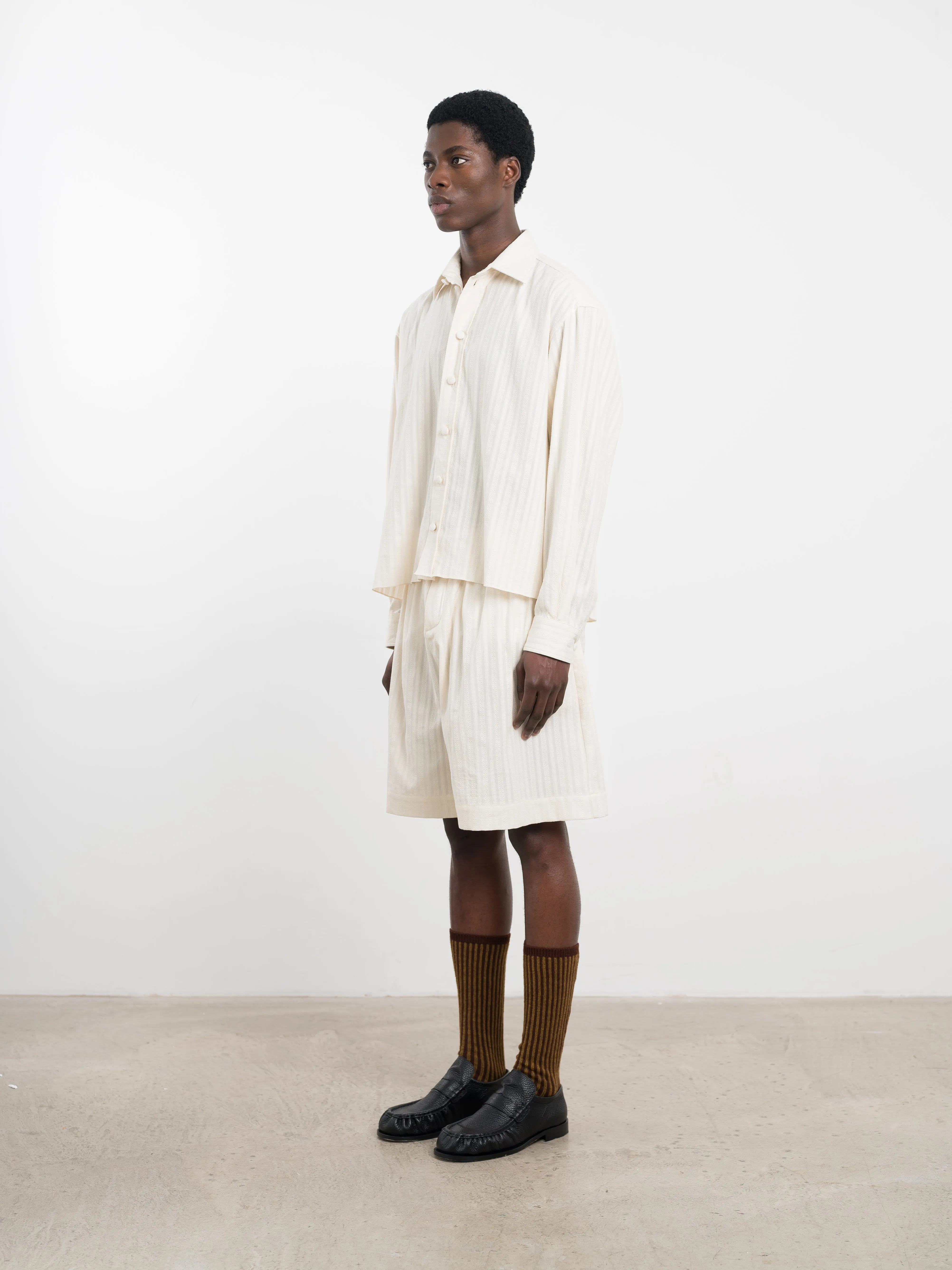 JAPANESE EMBROIDERED COTTON DENNIS SHIRT sold by Cawley product image thumbnail 2