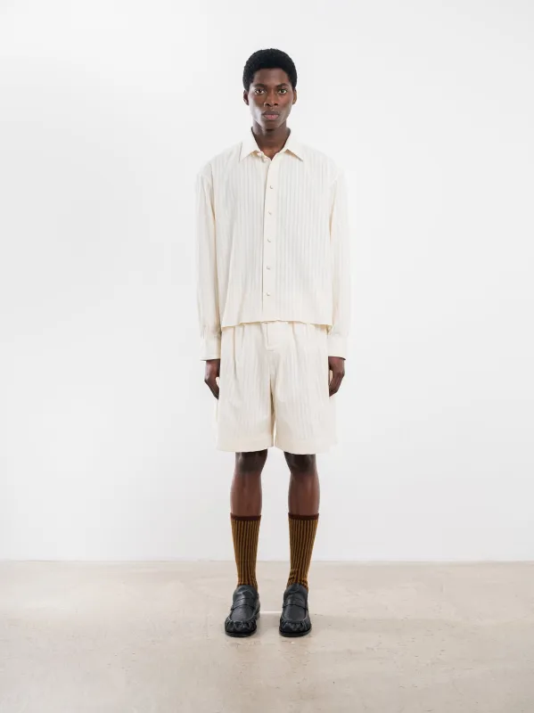 JAPANESE EMBROIDERED COTTON DENNIS SHIRT sold by Cawley