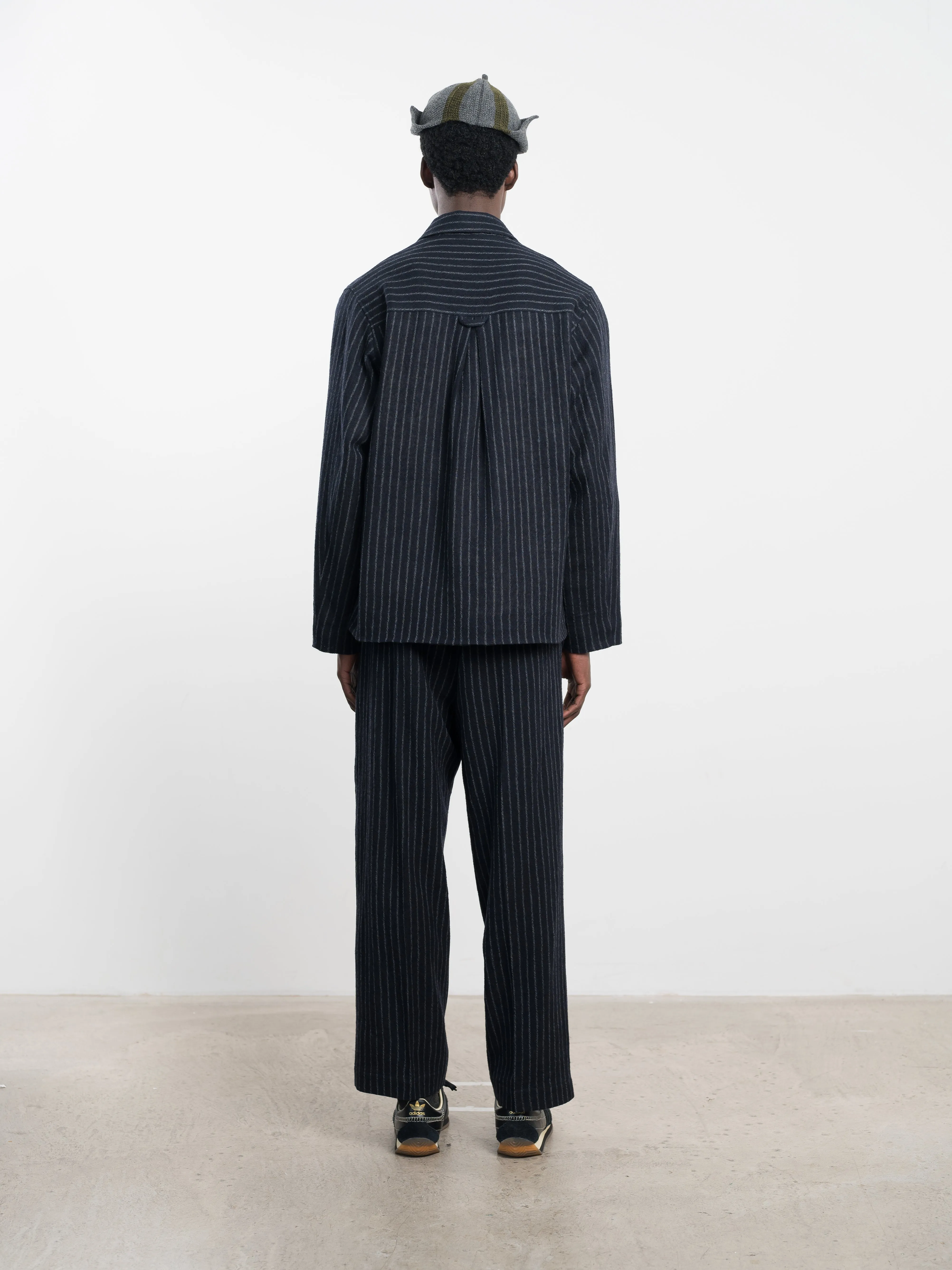 JAPANESE STRIPED BOUCLE WOOL SANDY JACKET sold by Cawley product image thumbnail 3