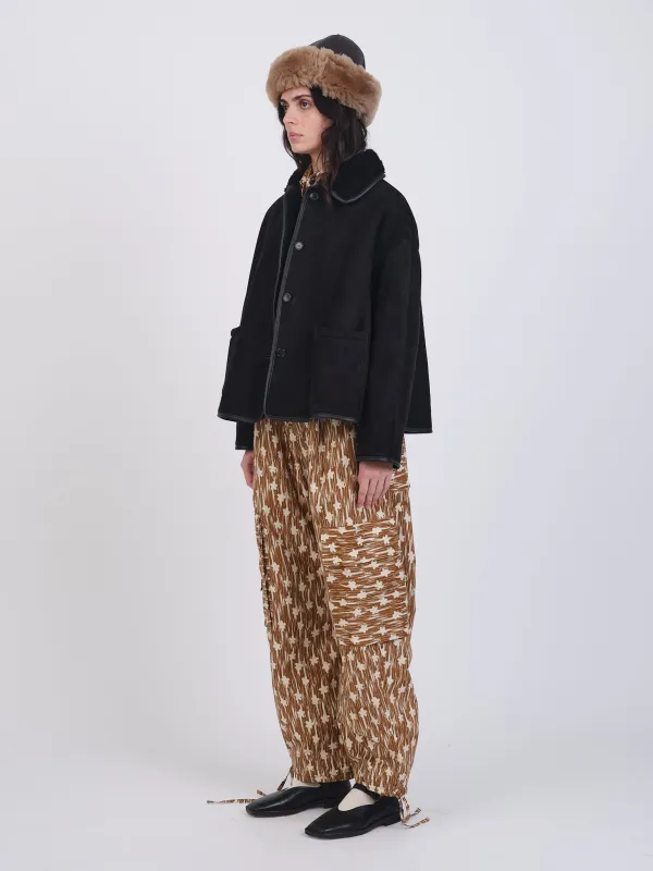 SUEDE BACK CURLY HAIR AVIS JACKET sold by Cawley