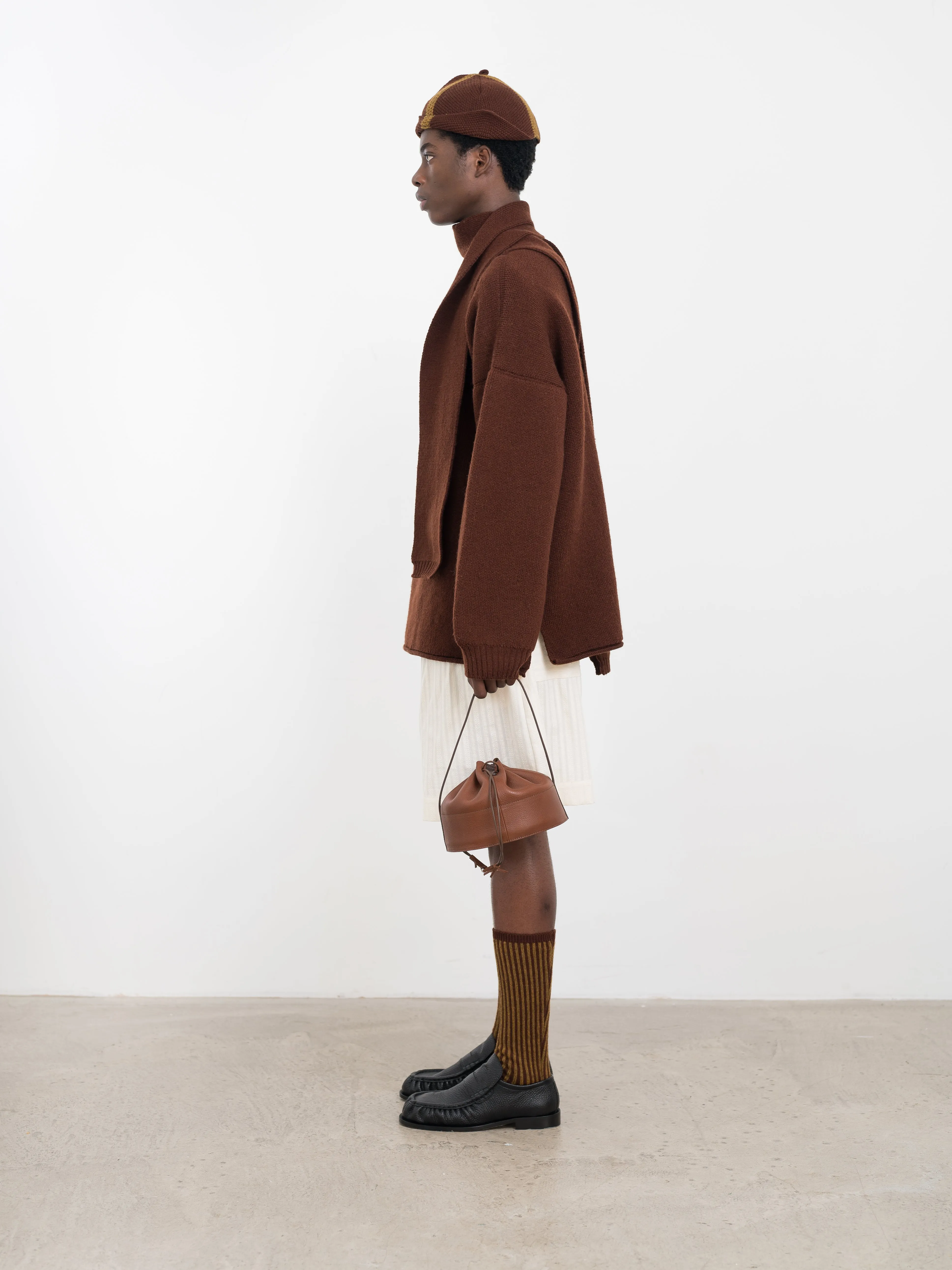 BRITISH MERINO WOOL WRAP NECK PULLOVER sold by Cawley product image thumbnail 3