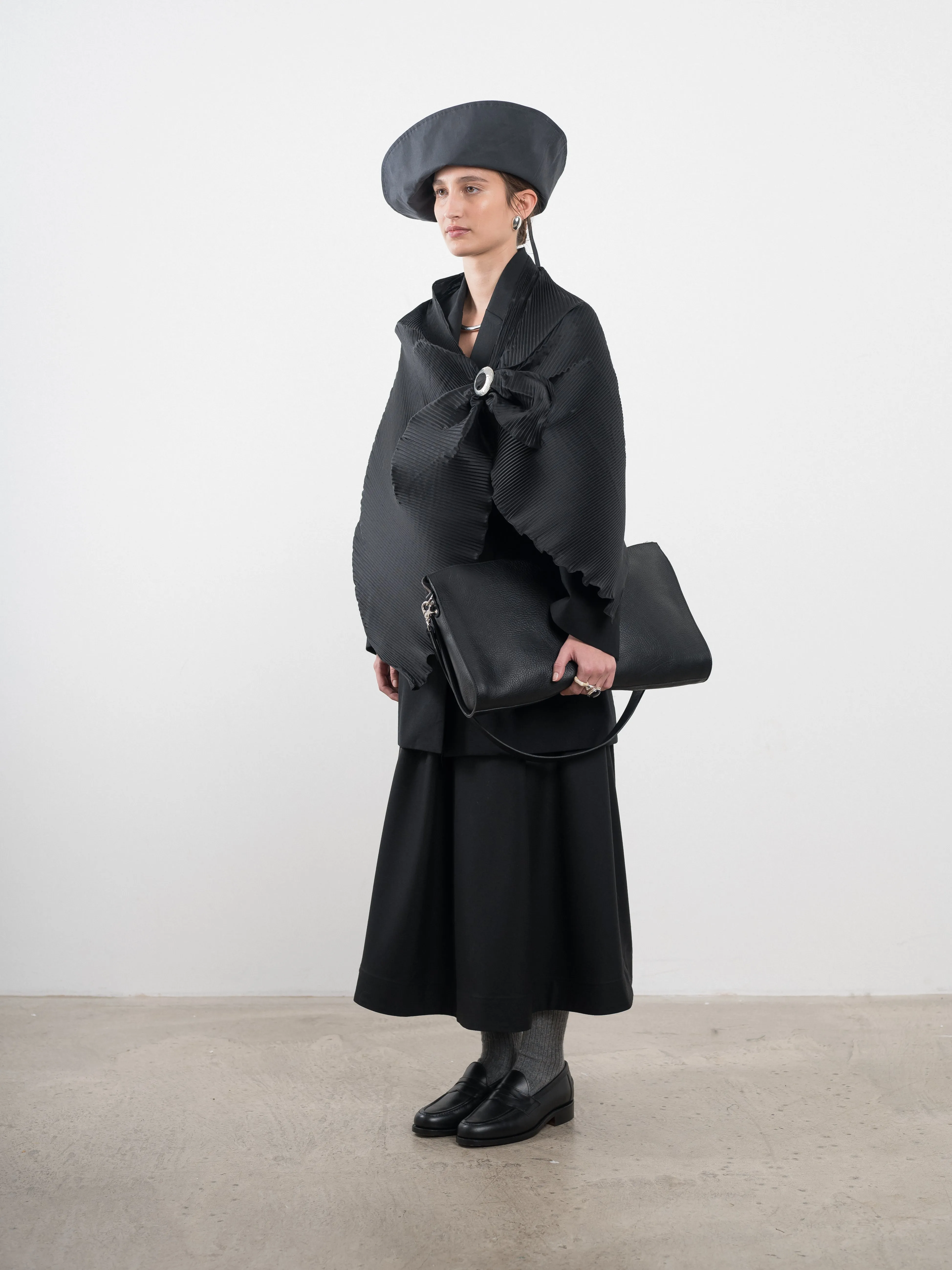 SILK DUPION PLEATED SCARF sold by Cawley product image thumbnail 2