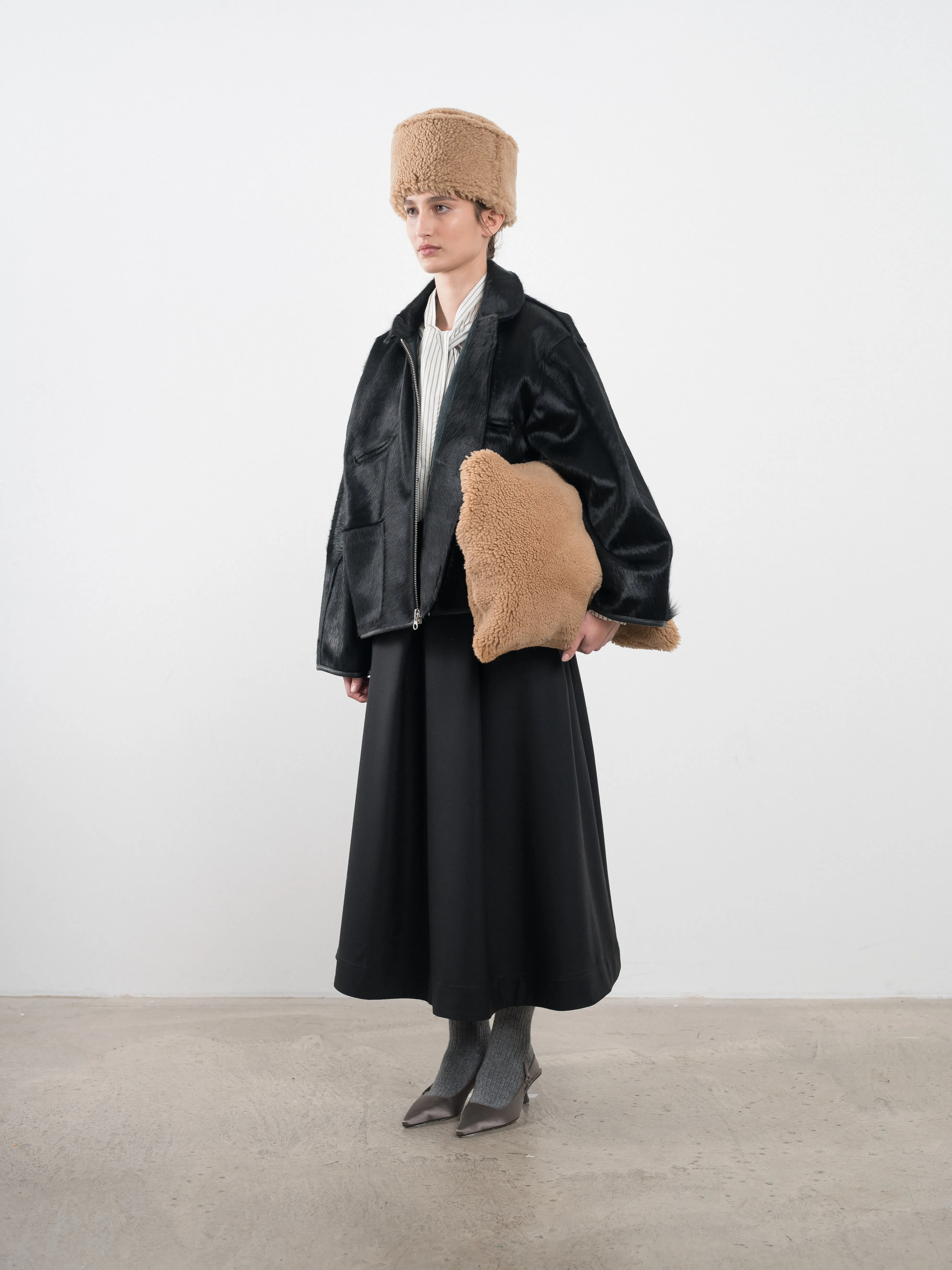 HAIR ON LEATHER HIDE FLYING JACKET sold by Cawley product image thumbnail 2