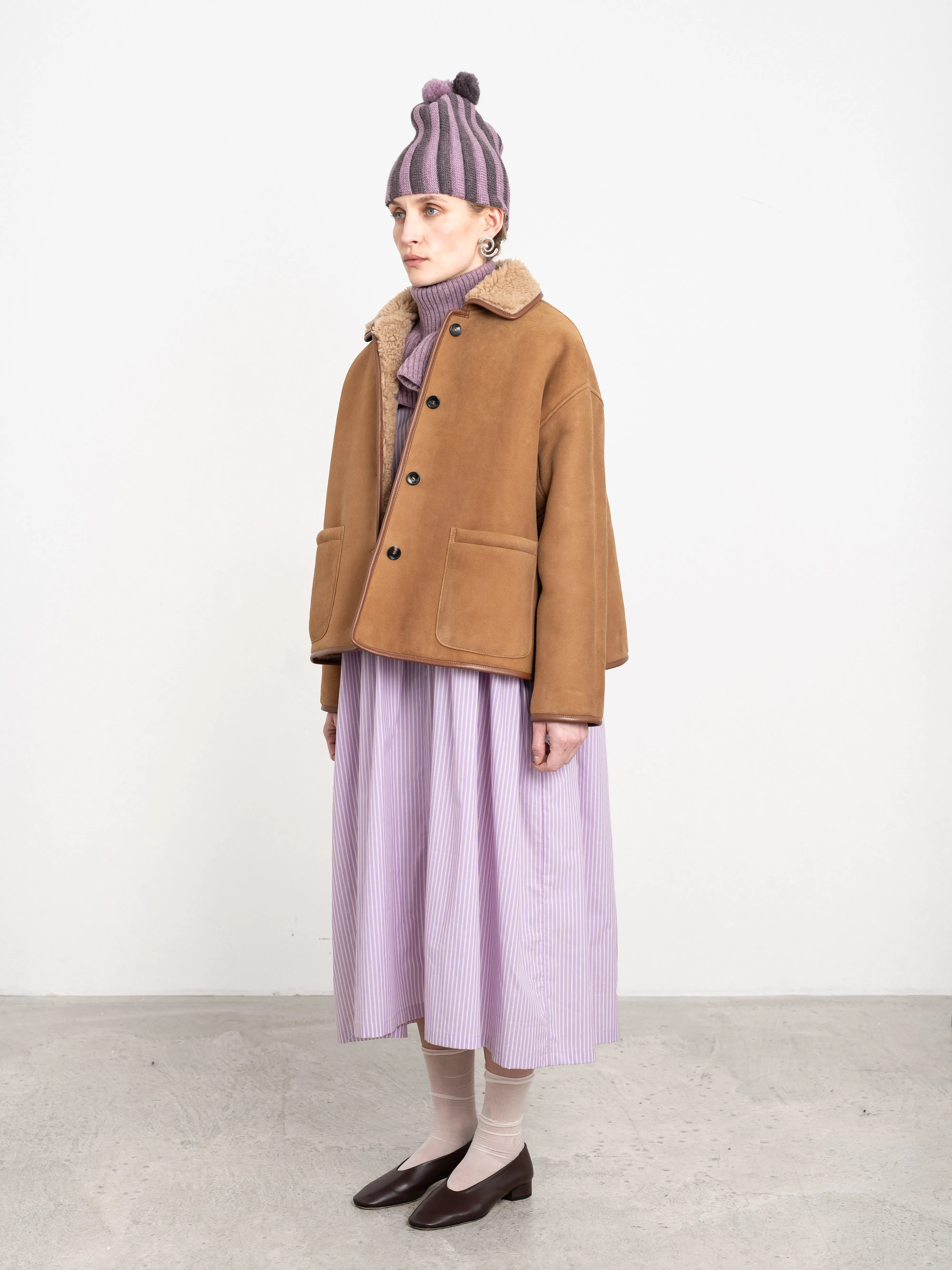 SUEDE BACK CURLY HAIR SHEEPSKIN AVIS JACKET sold by Cawley product image thumbnail 2