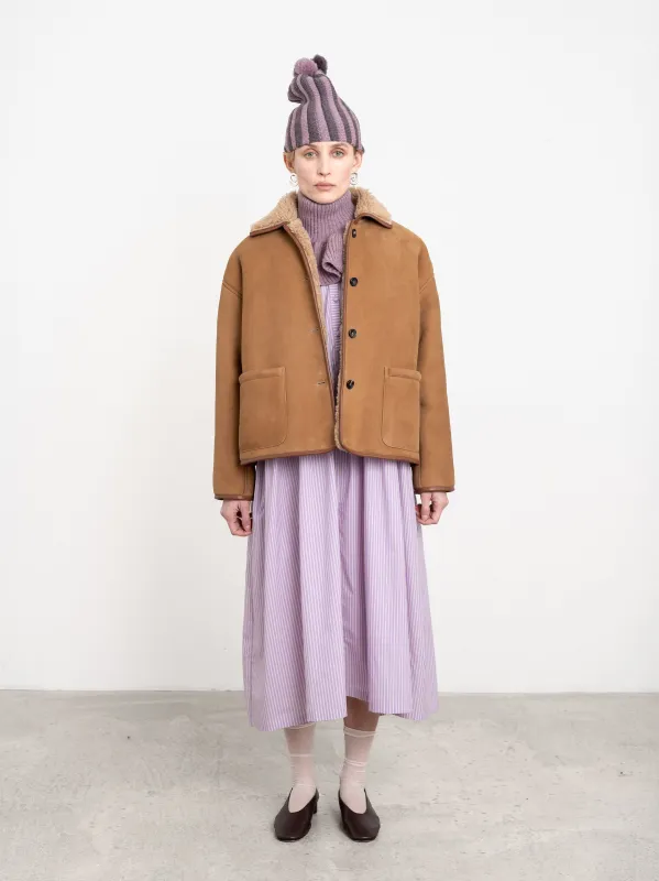 SUEDE BACK CURLY HAIR SHEEPSKIN AVIS JACKET made by Cawley