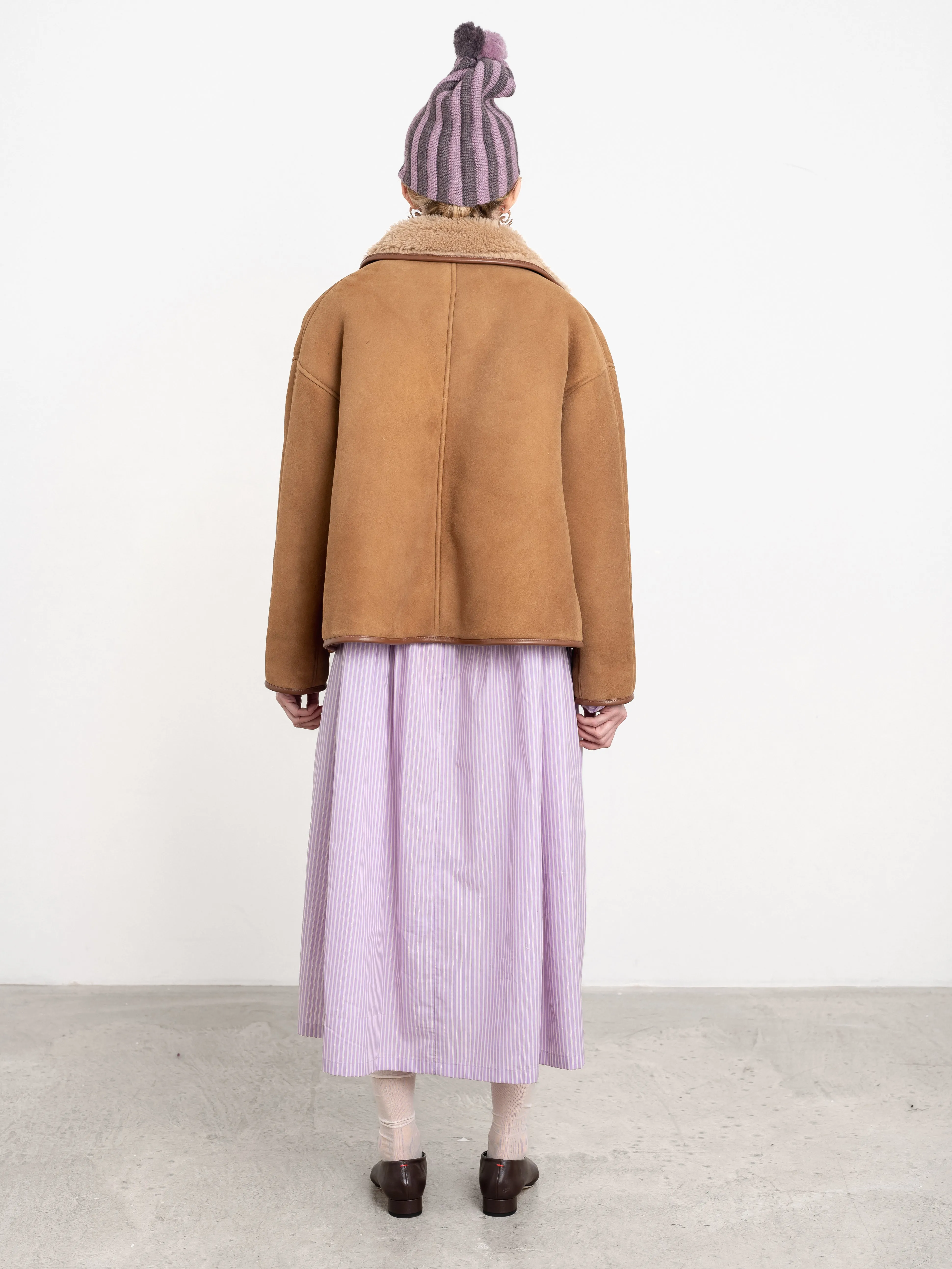 SUEDE BACK CURLY HAIR SHEEPSKIN AVIS JACKET sold by Cawley product image thumbnail 4