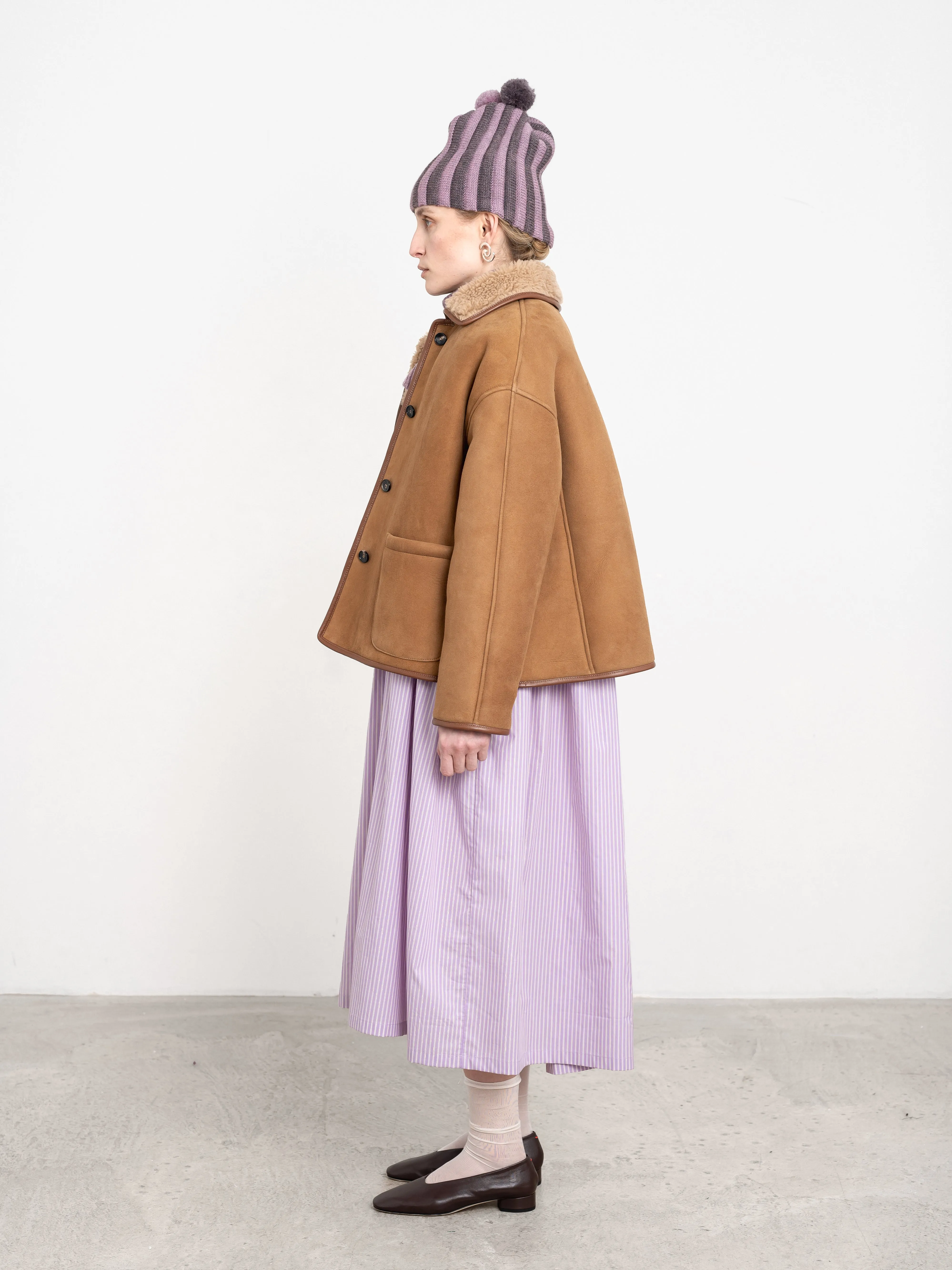 SUEDE BACK CURLY HAIR SHEEPSKIN AVIS JACKET sold by Cawley product image thumbnail 3