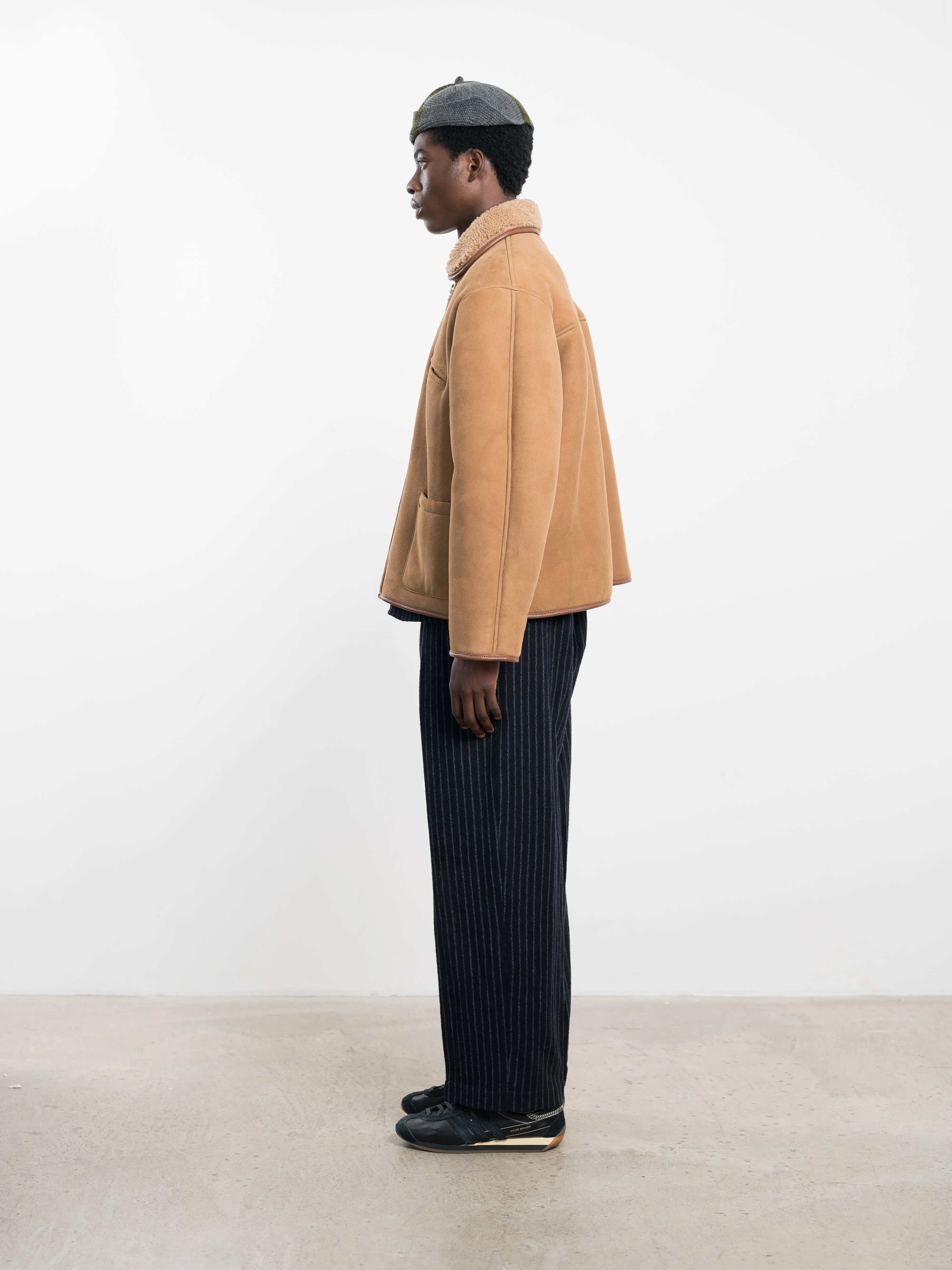 SUEDE BACK CURLY HAIR FLYING JACKET sold by Cawley product image thumbnail 3