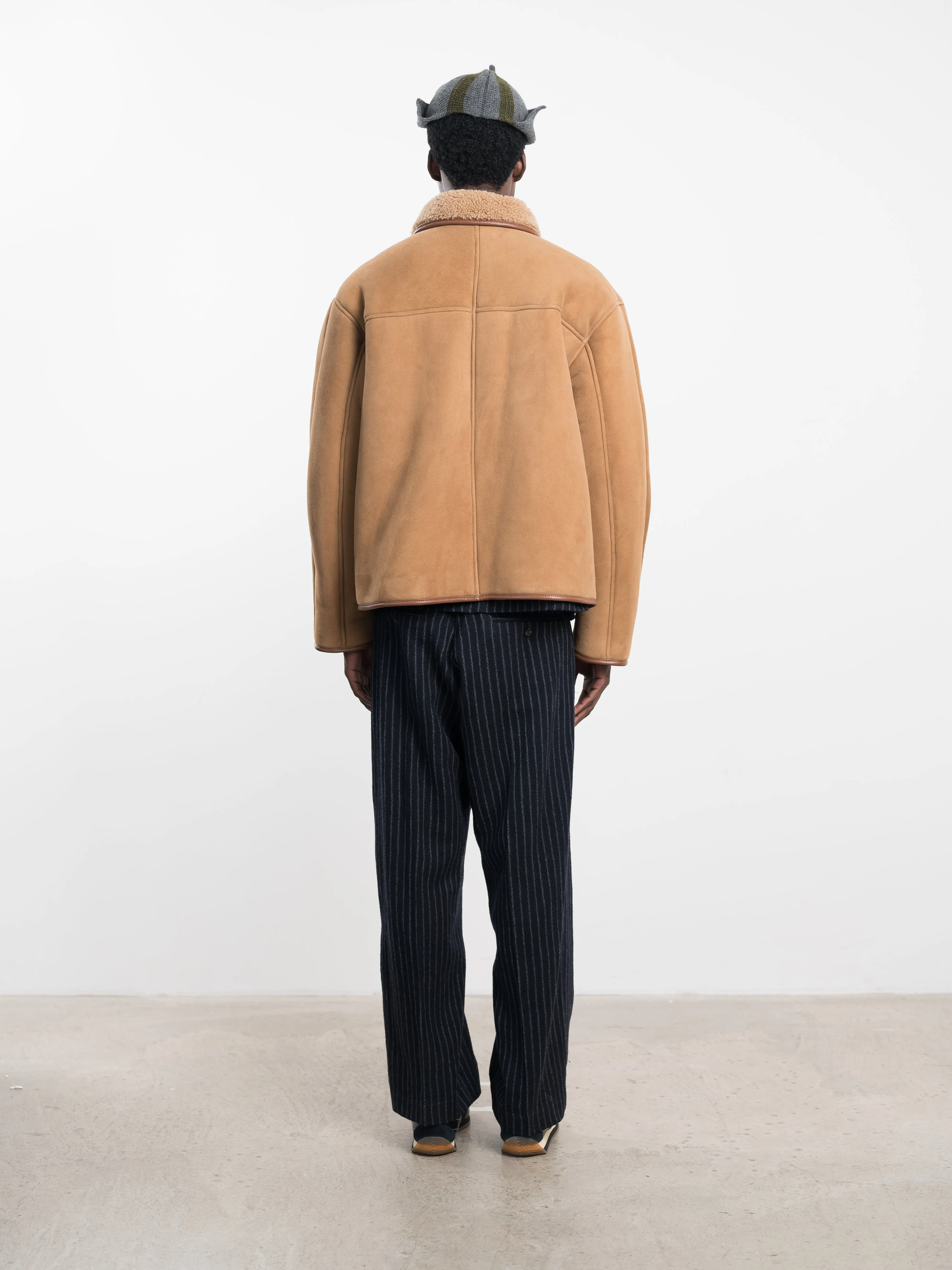 SUEDE BACK CURLY HAIR FLYING JACKET sold by Cawley product image thumbnail 4