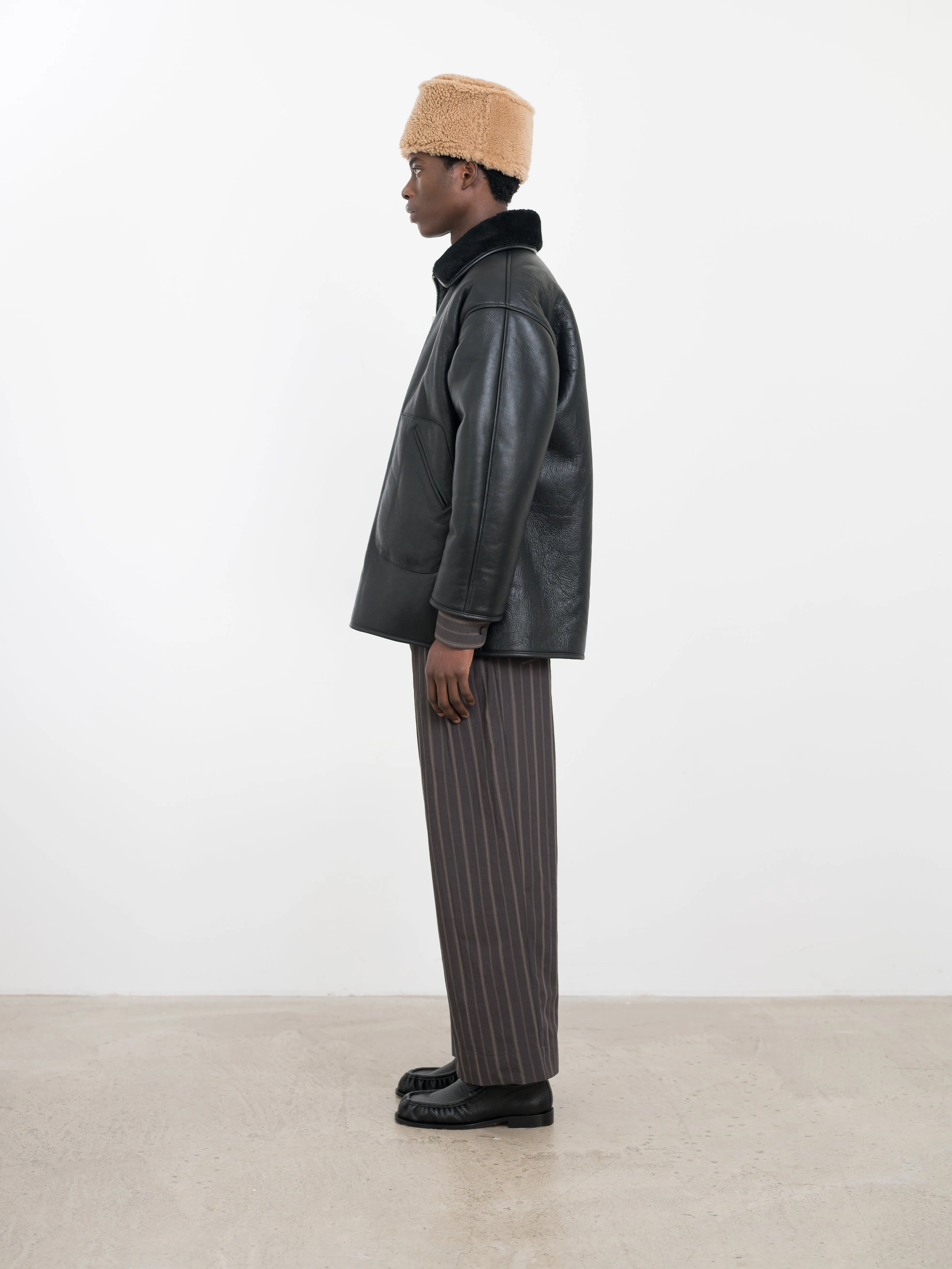 LEATHER BACK STRAIGHT HAIR RONNY JACKET sold by Cawley product image thumbnail 3