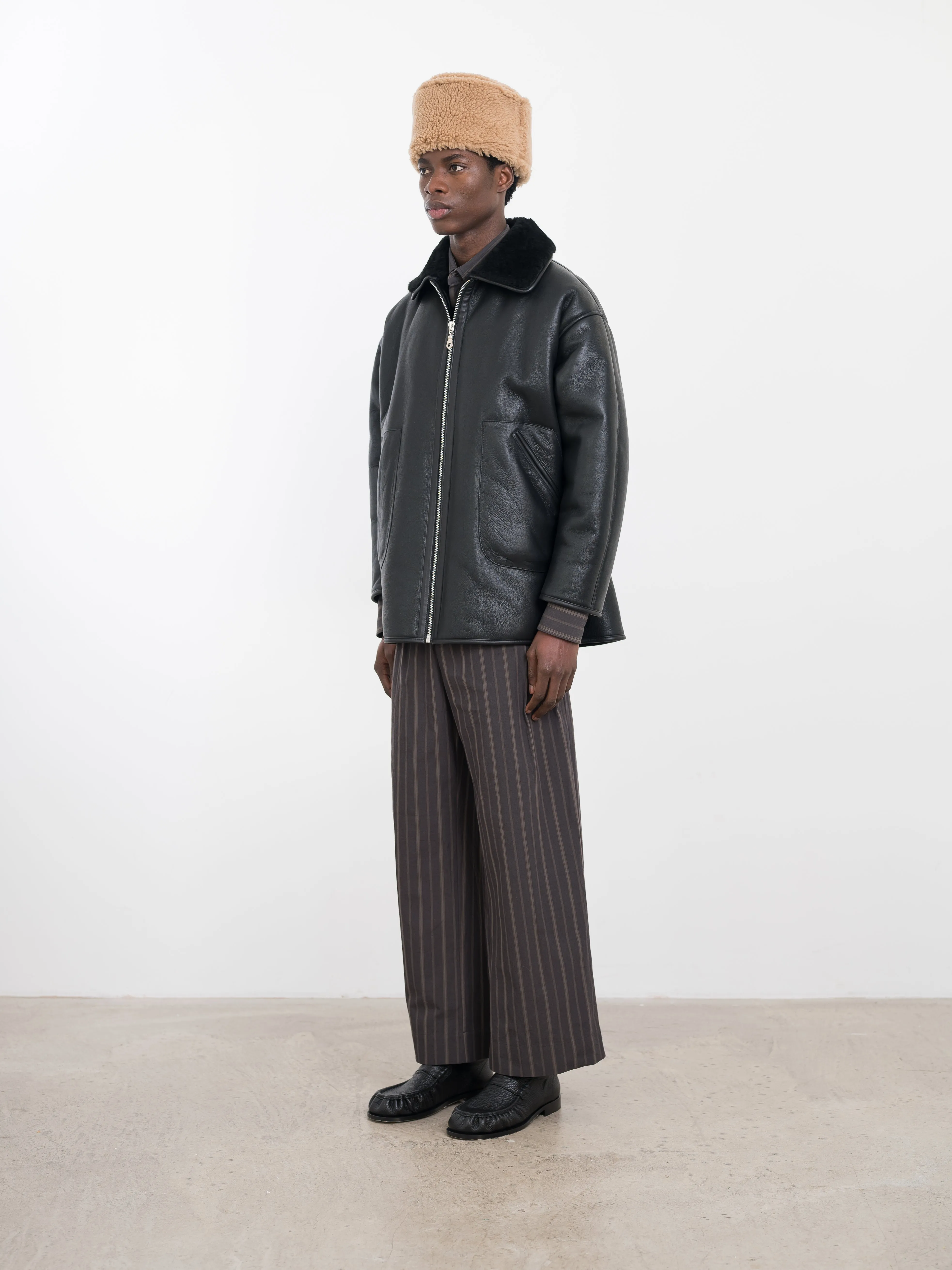 LEATHER BACK STRAIGHT HAIR RONNY JACKET sold by Cawley product image thumbnail 2