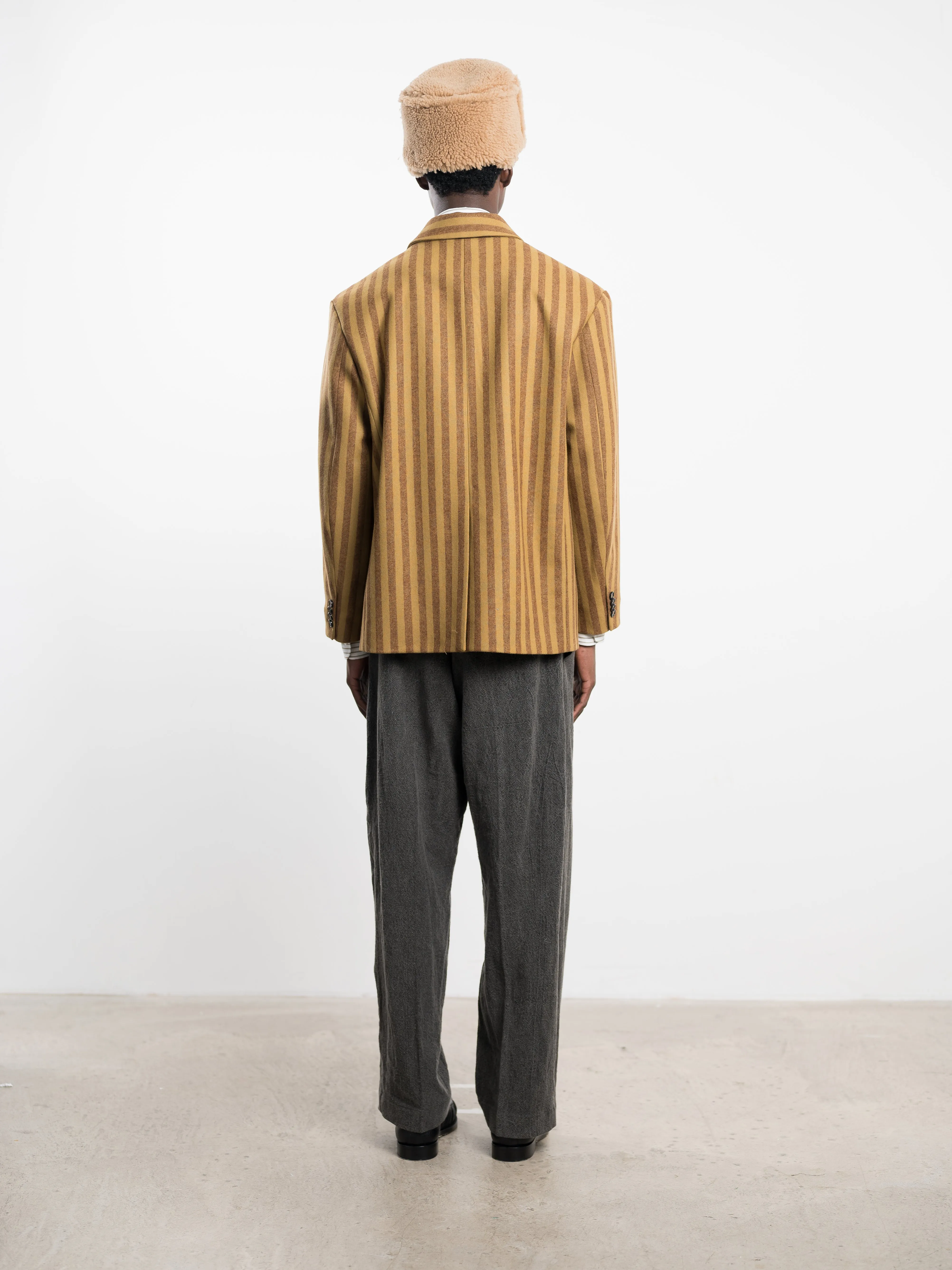PORTUGUESE STRIPED WOOL SID BLAZER sold by Cawley product image thumbnail 4