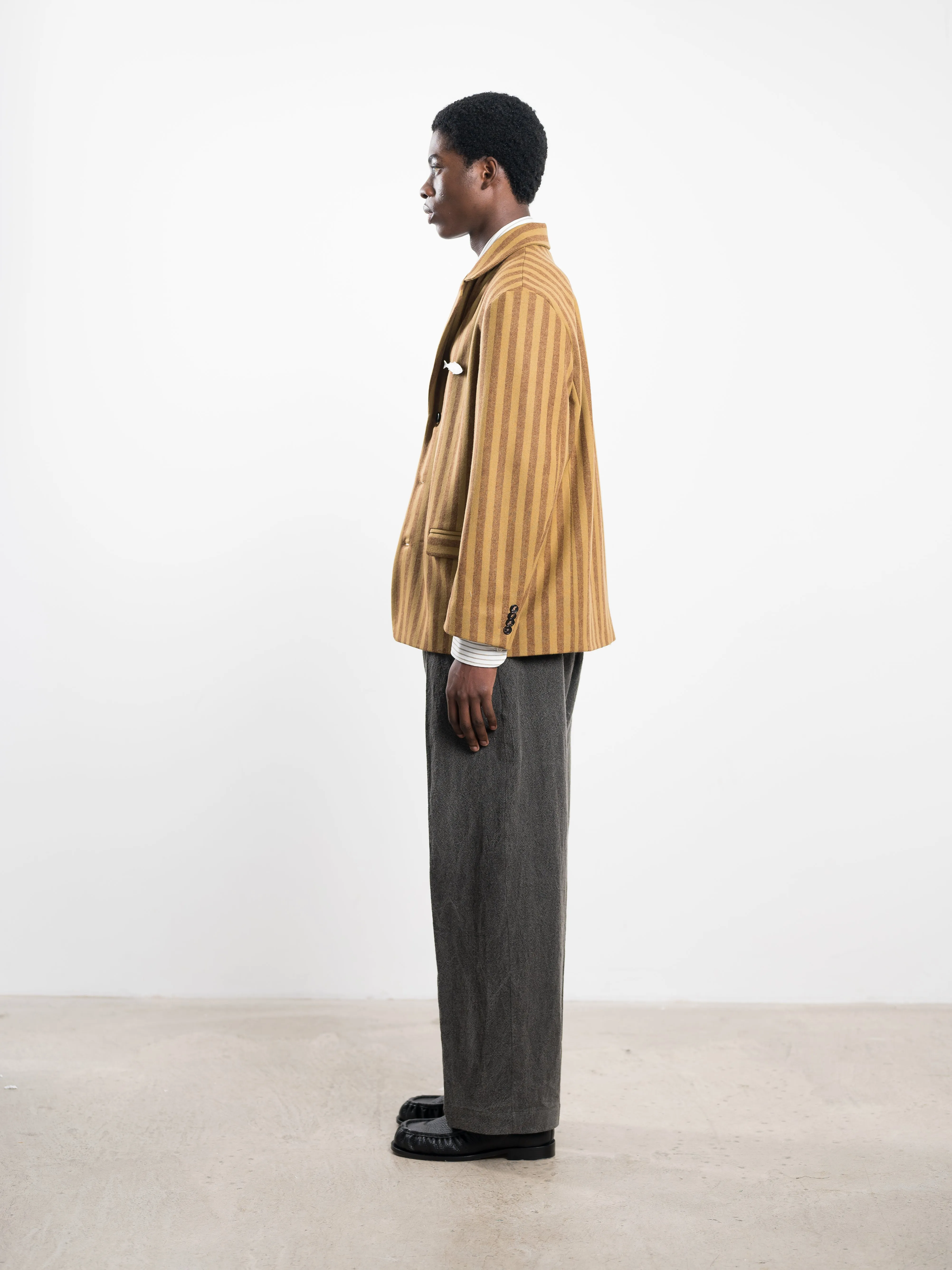 PORTUGUESE STRIPED WOOL SID BLAZER sold by Cawley product image thumbnail 3